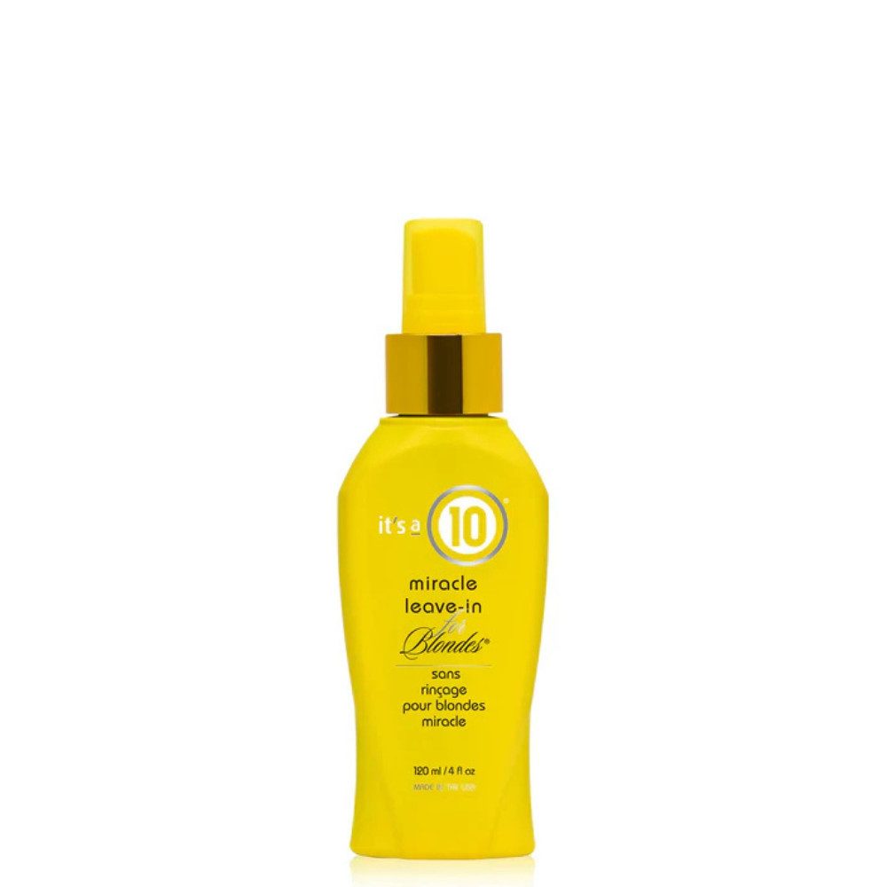 It's A 10 Haircare Leave-in Pflege Miracle Leave-In for Blondes 120 ml, Strahlendes, gepflegtes Blond mit verbesserter Haarstruktur