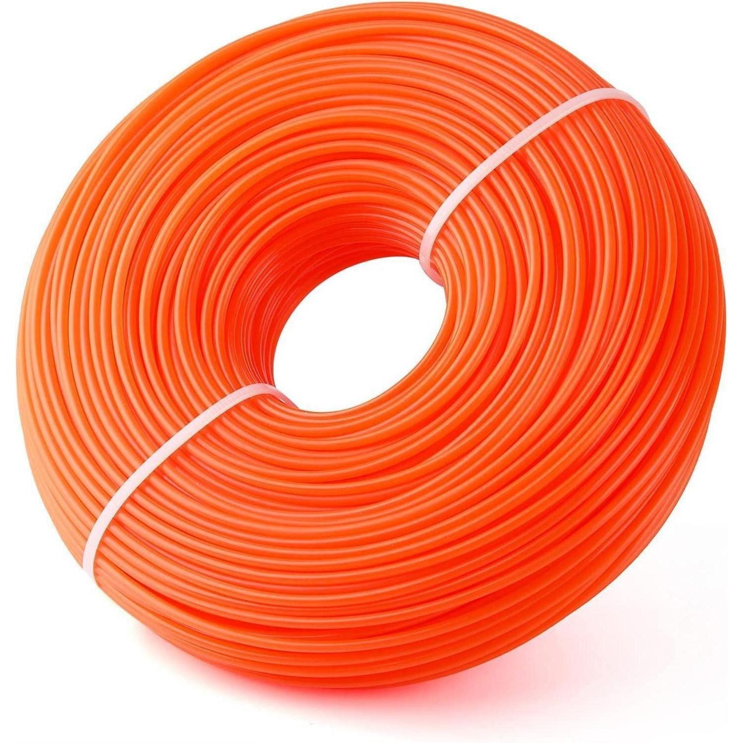 LuxusKollektion Akku-Freischneider Mähfaden rund orange 2,4 mm x 96 m für Trimmer Motorsensen
