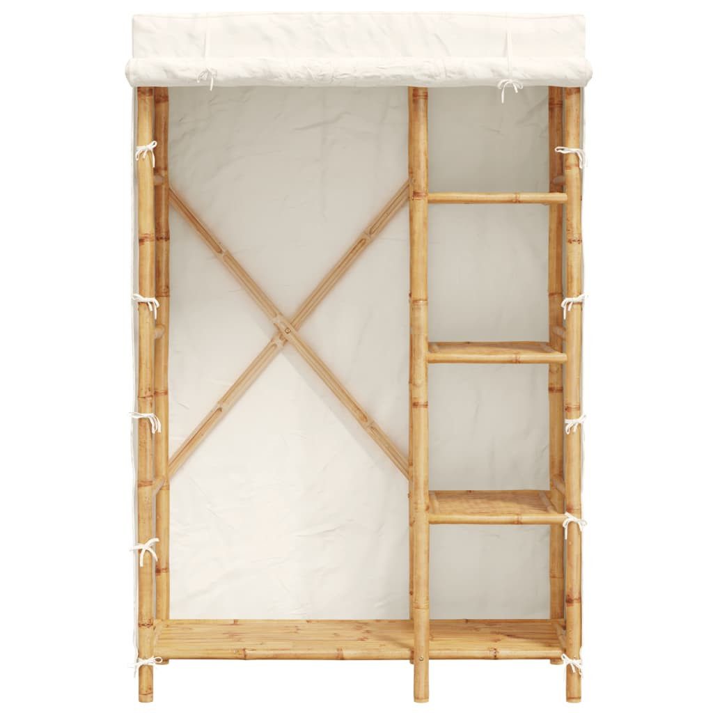 vidaXL Kleiderschrank Kleiderschrank 110x45x170 cm Bambus (1-St)