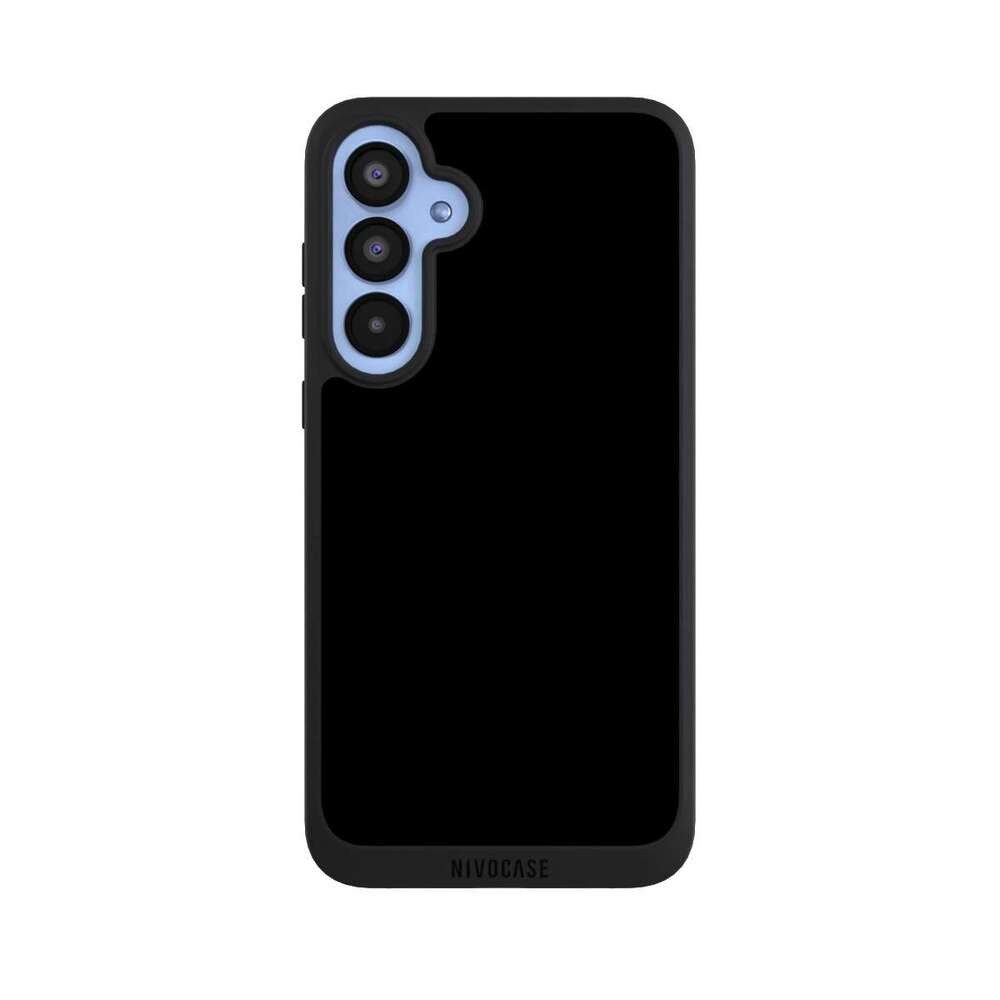 NIVOCASE Handyhülle einfarbig schwarz Farbe Schwarz, Samsung Galaxy A55 5G Handyhülle Hülle NIVOpure Case Schwarz