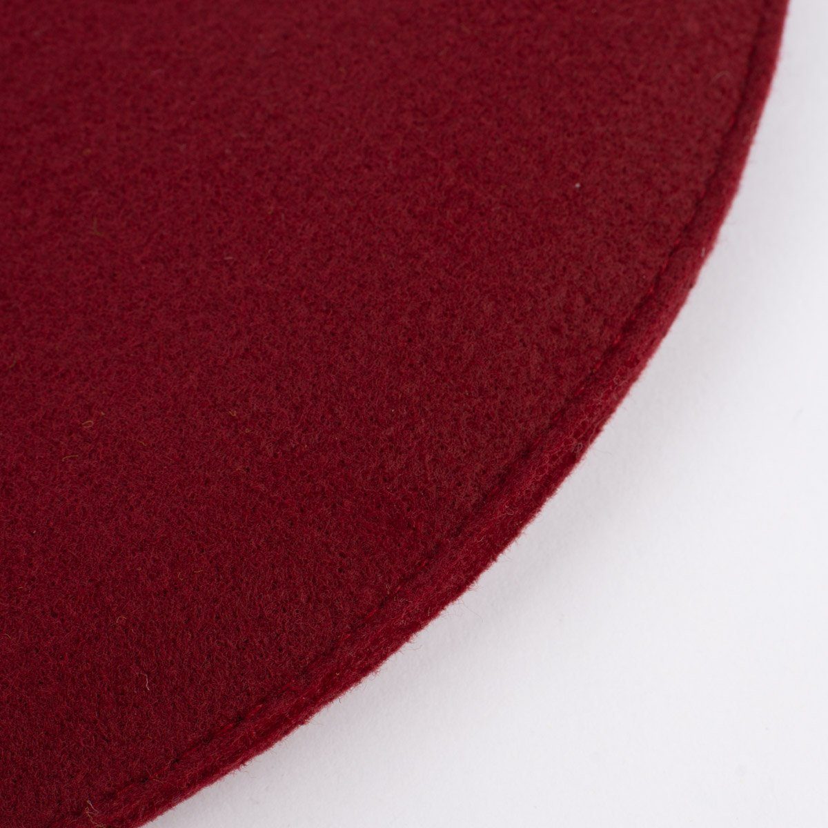 Magma Heimtex Stuhlkissen Magma Stuhlkissen AVARO Filz rund wein rot 35x2cm