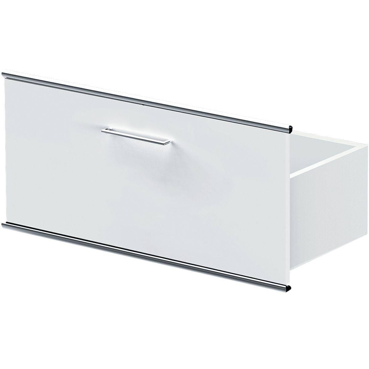 KERKMANN Schublade Artline Transparent, mit verchromtem Griff