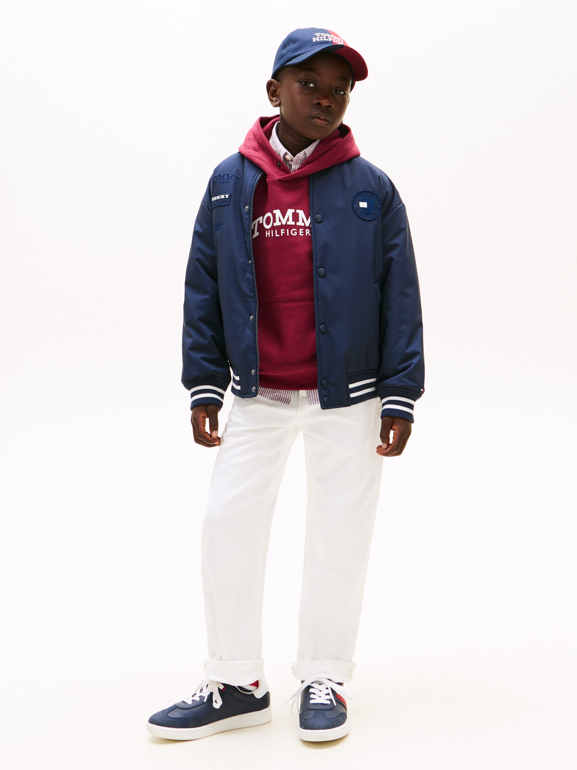 Tommy Hilfiger Bomberjacke PADDED GRAPHIC BOMBER Regular fit, für Kinder bis 16 Jahre, Druck