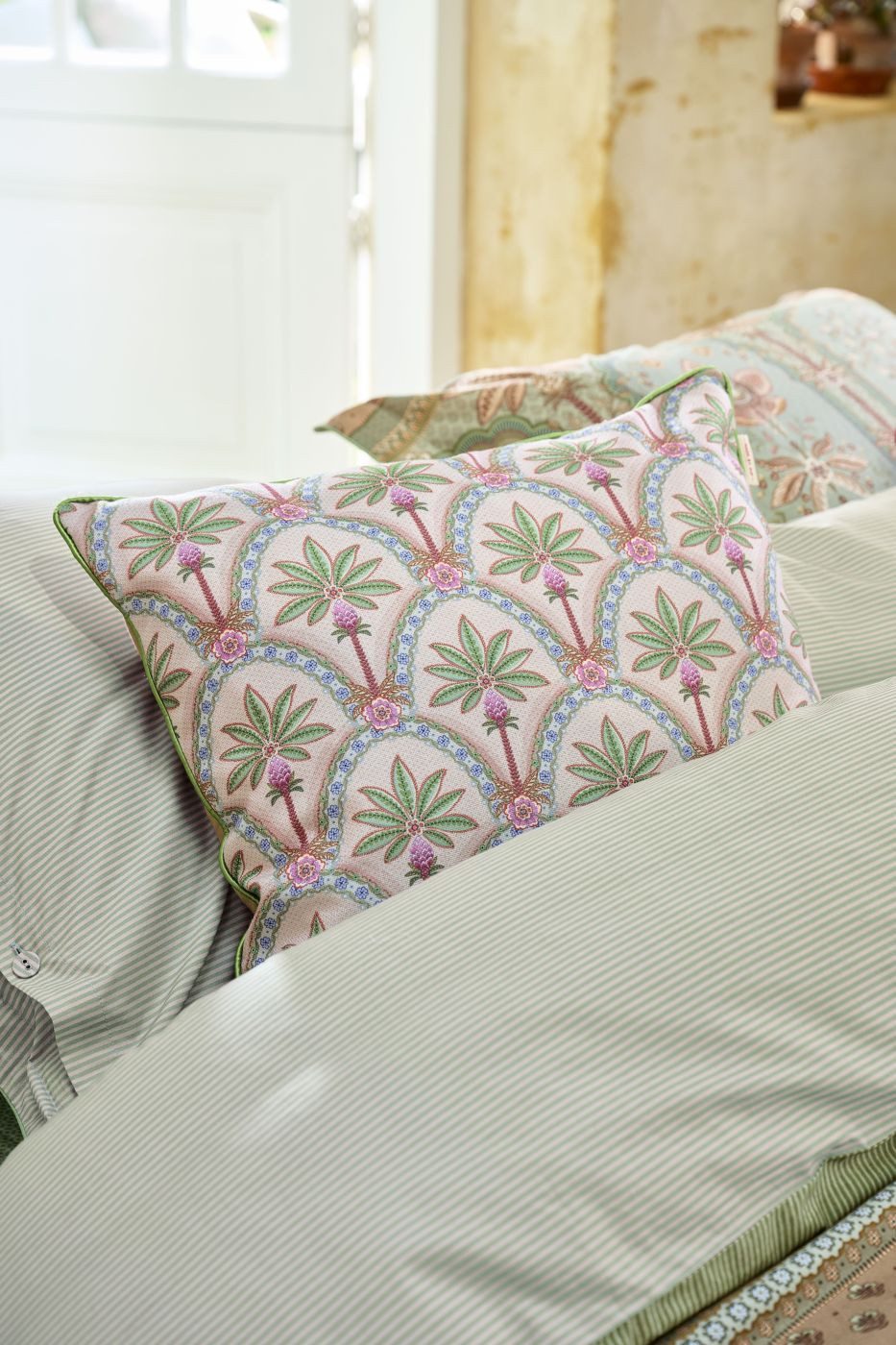 PiP Studio Dekokissen Dekokissen PIP IndianSummer cushion Pink 53x53 Rosa, 53 x 53 cm
