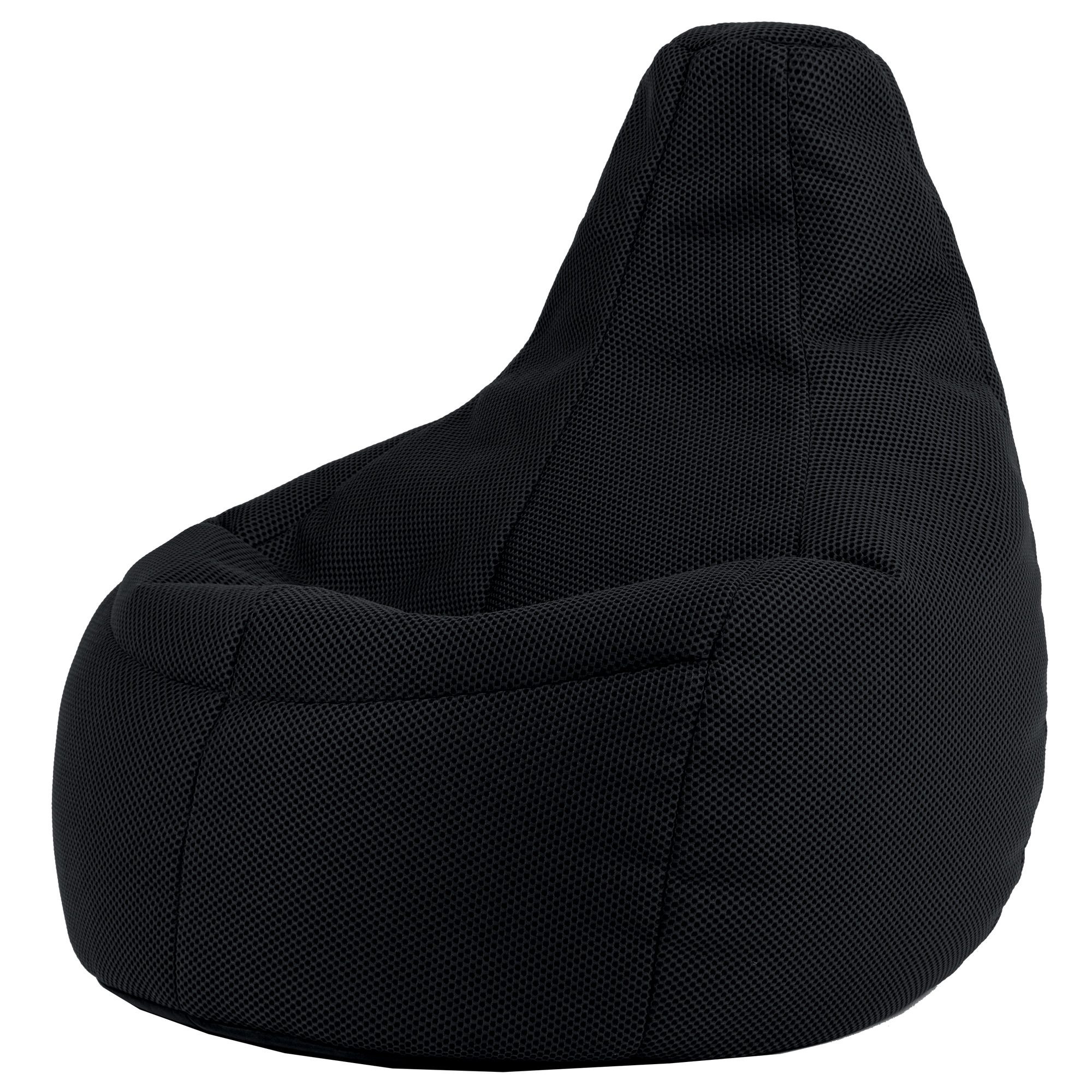icon Sitzsack Sessel Gaming mit Liege XXL aus Techmesh „Dalton“, Sitzsack XXL Gaming Sitzsack, Made in Germany, für Erwachsene & Kinder