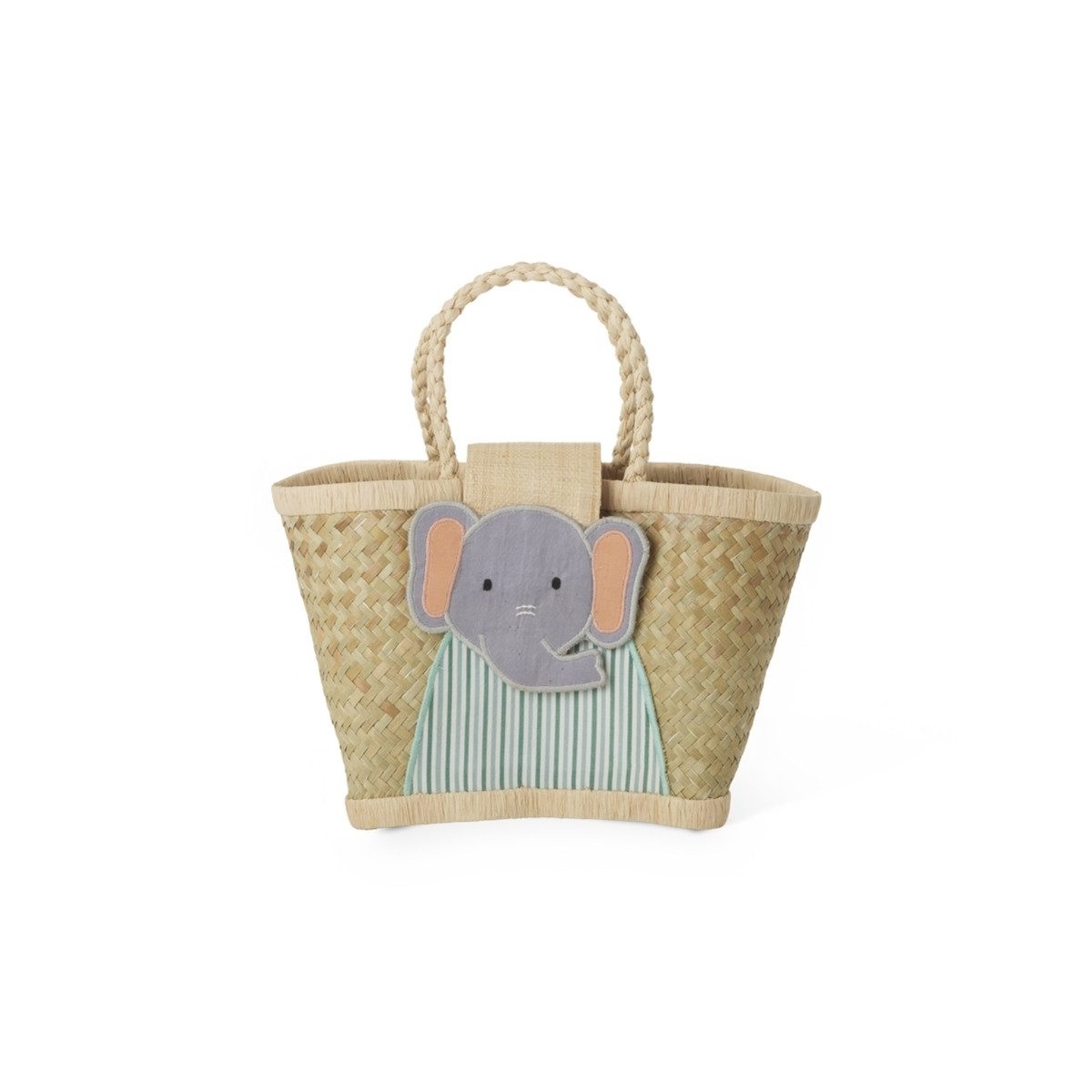 rice Handtasche Kindertasche aus Raffia handgefertigt 20x12x18 cm verschiedene Motive