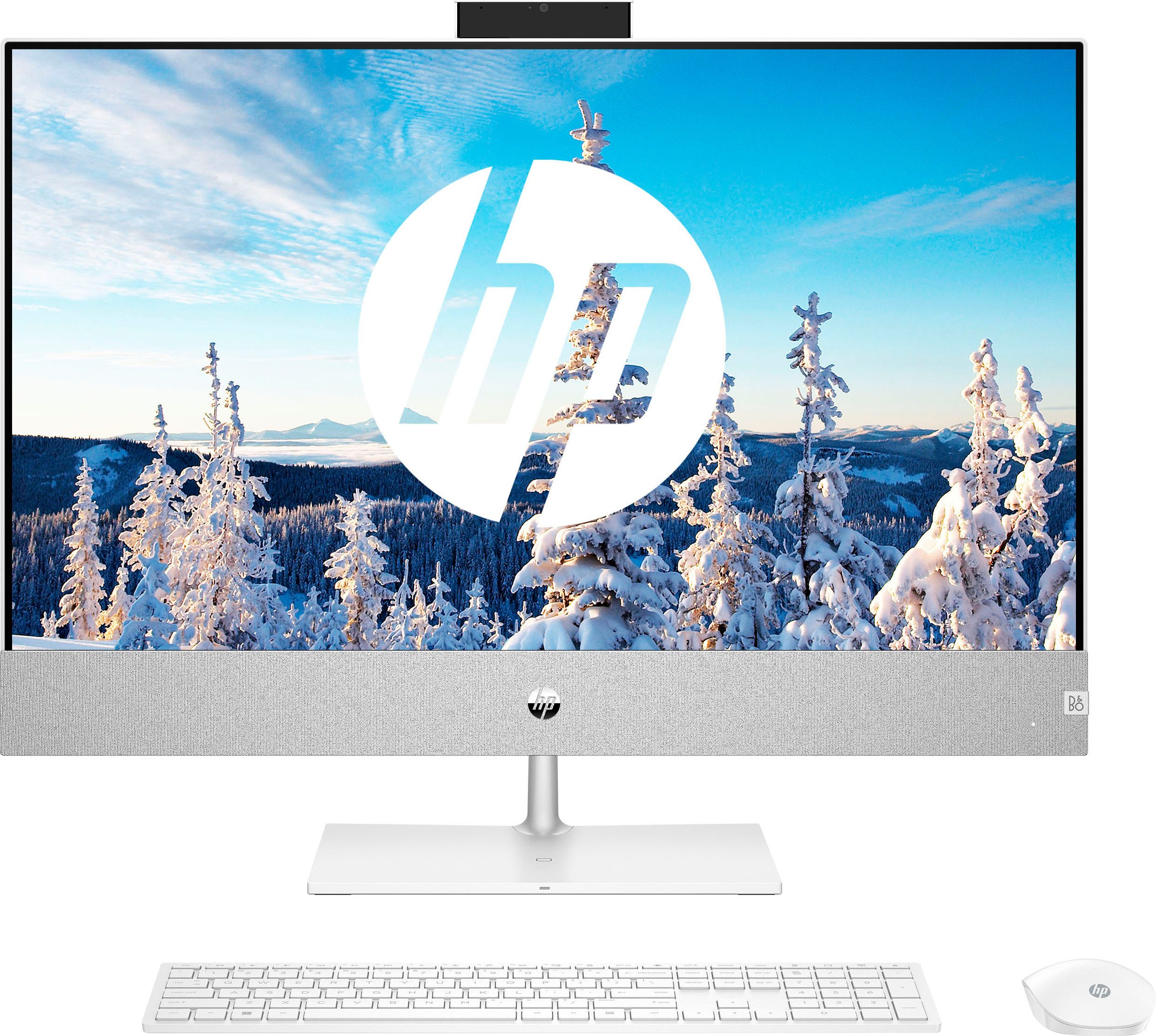HP Pavilion 27-ca0001ng All-in-One PC (27 Zoll, AMD Ryzen 7 5700U, Radeon Graphics, 16 GB RAM, 1000 GB SSD, Luftkühlung)