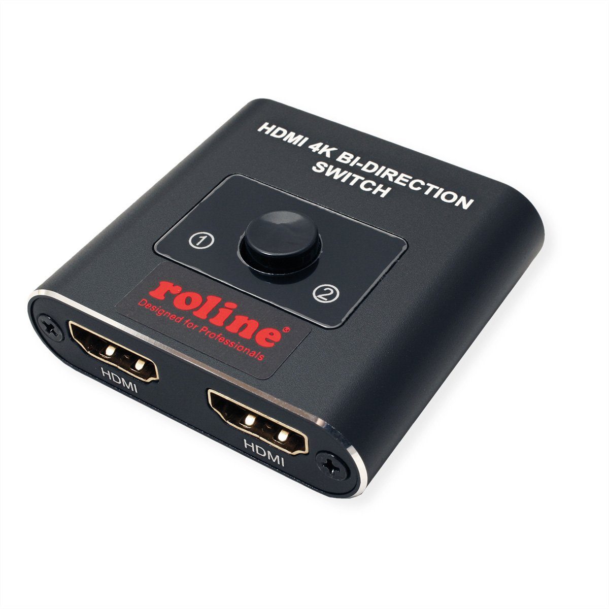 ROLINE 4K HDMI Switch, 2fach, bidirektional Audio- & Video-Adapter