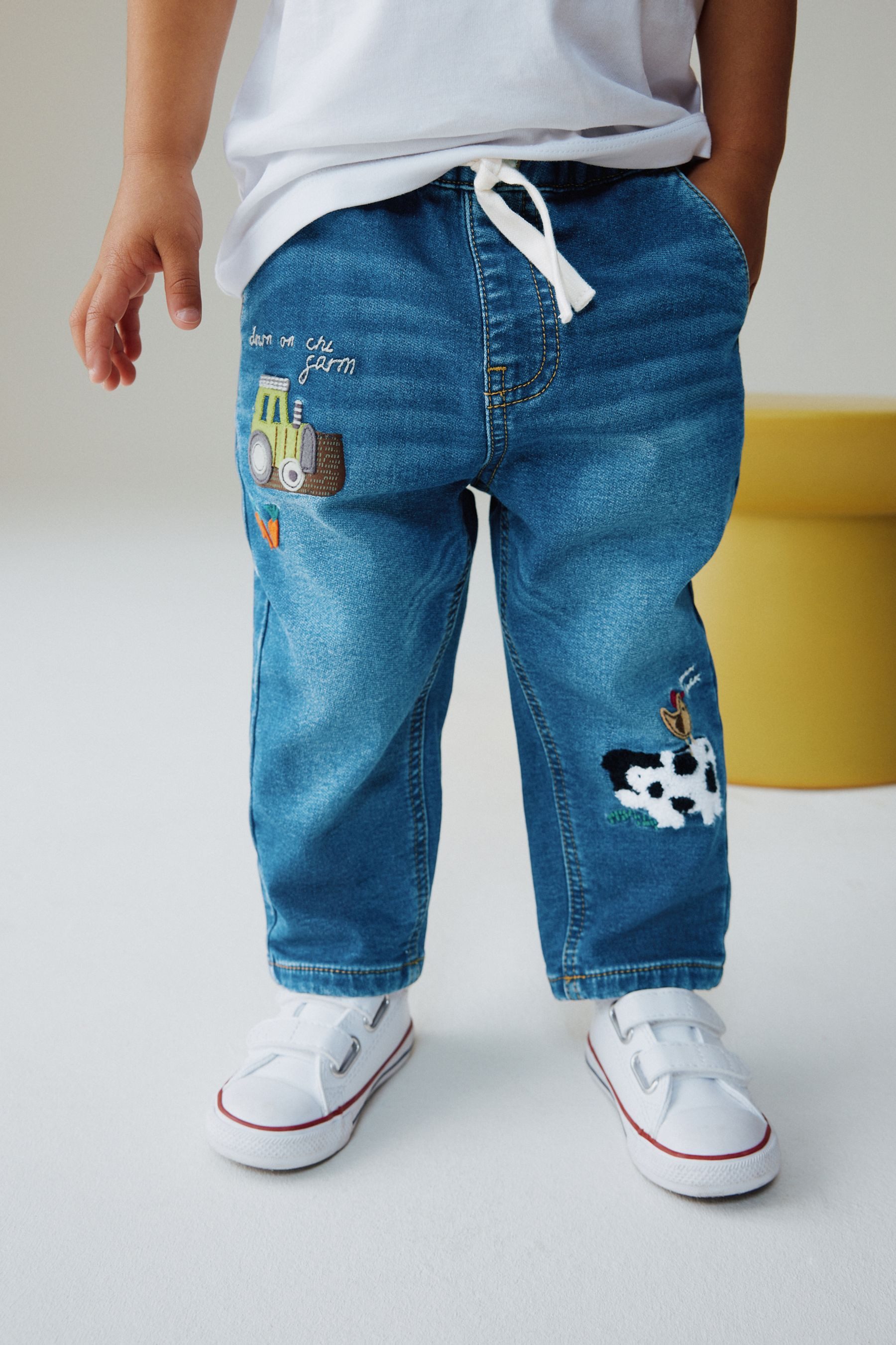 Next Dehnbund-Jeans Loose Fit Schlupfjeans (1-tlg)