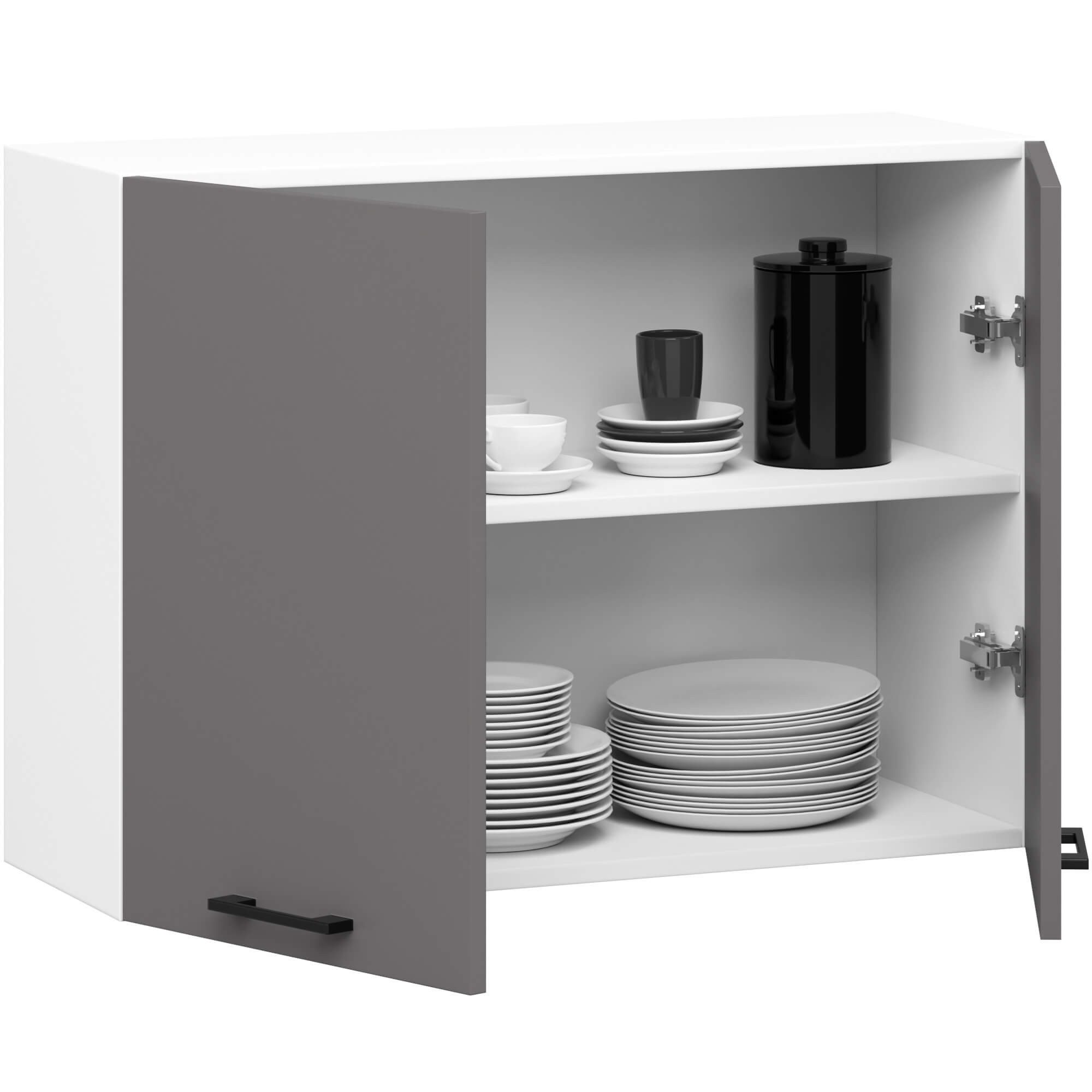 Raumhirsch Furniture Hängeschrank Moderner Hängeschrank Küche - Platzsparend & Eleganz - Wandschrank (viele Farbvarianten - Maße: 80 x 58 x 30 cm) - Hochwertig & stabil