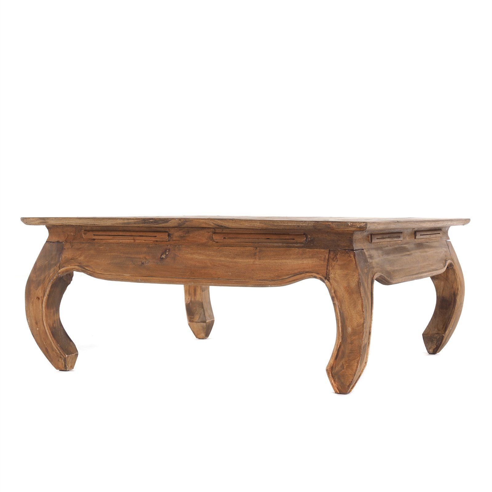 DESIGN DELIGHTS Beistelltisch VINTAGE OPIUMTISCH 80x35cm(LxH) braun Beistelltisch Couchtisch Altholz