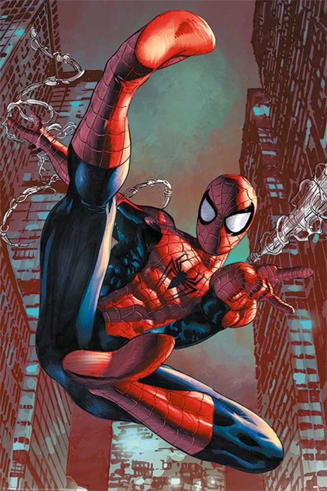 PYRAMID Poster Spiderman Poster Comic Web günstig online kaufen