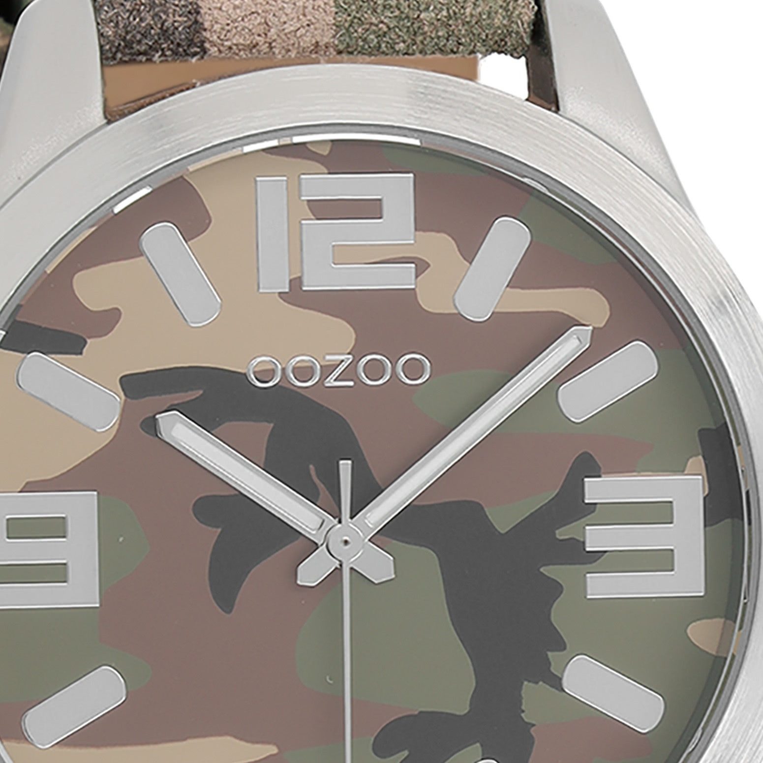 OOZOO Quarzuhr Oozoo Herren Armbanduhr Timepieces Analog, (Analoguhr), Herrenuhr rund, extra groß (ca. 46mm) Lederarmband, Fashion-Style