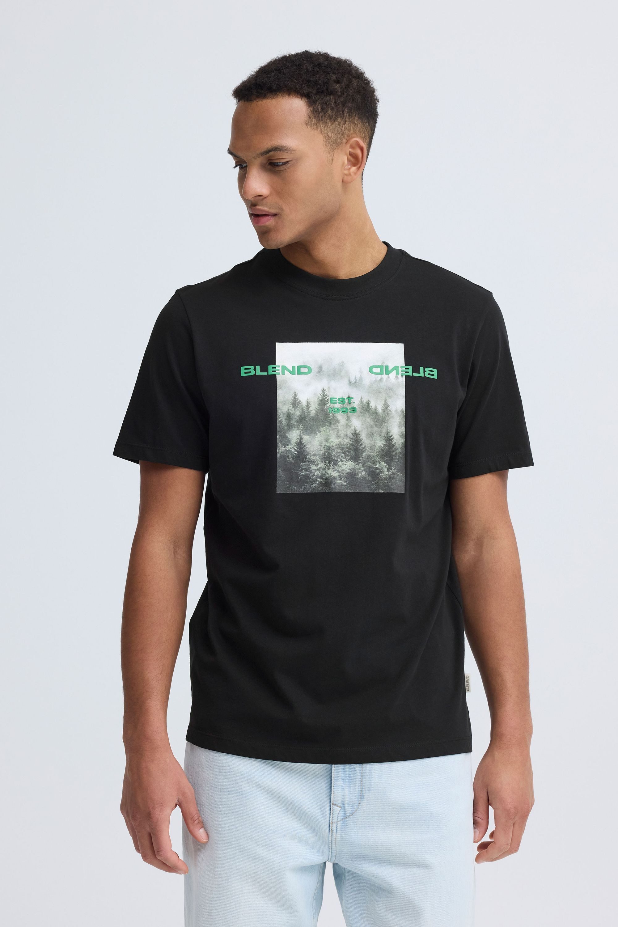 Blend Rundhalsshirt BHKean Modisches bedrucktes T-Shirt