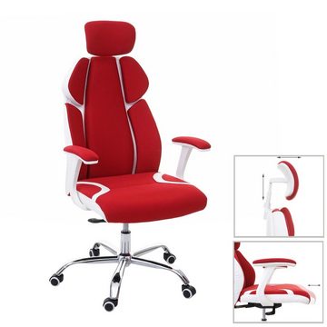 MCW Schreibtischstuhl MCW-F12, Sliding-Funktion, Wippfunktion arretierbar, Höhenverstellbare Kopfstütze, Sliding Sitz