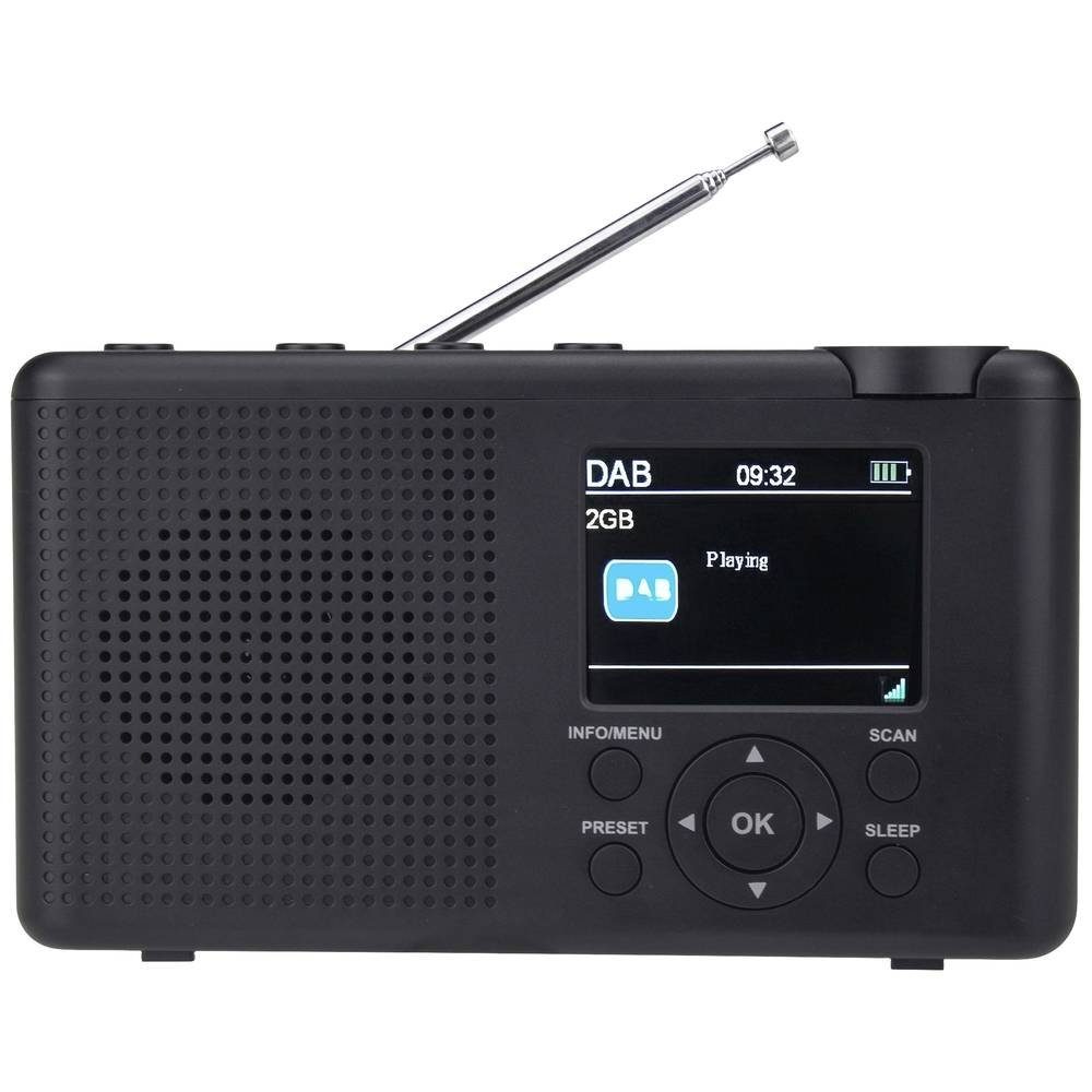 Radio Tragbares (wiederaufladbar) Reflexion Akku anthrazit mit DAB-Radio