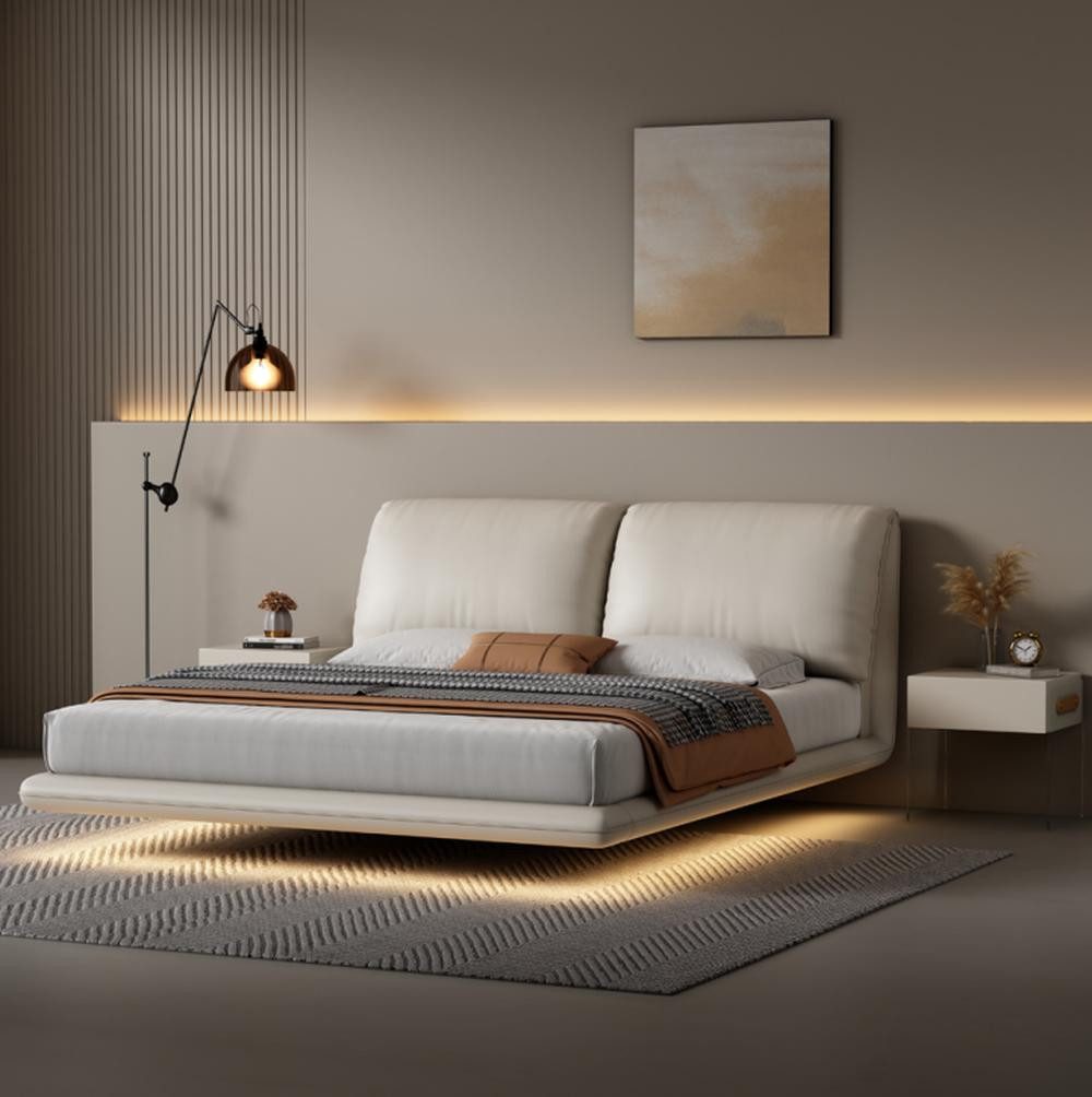 JVmoebel Bett Weißes Wandbett Schlafzimmer Designer günstig online kaufen