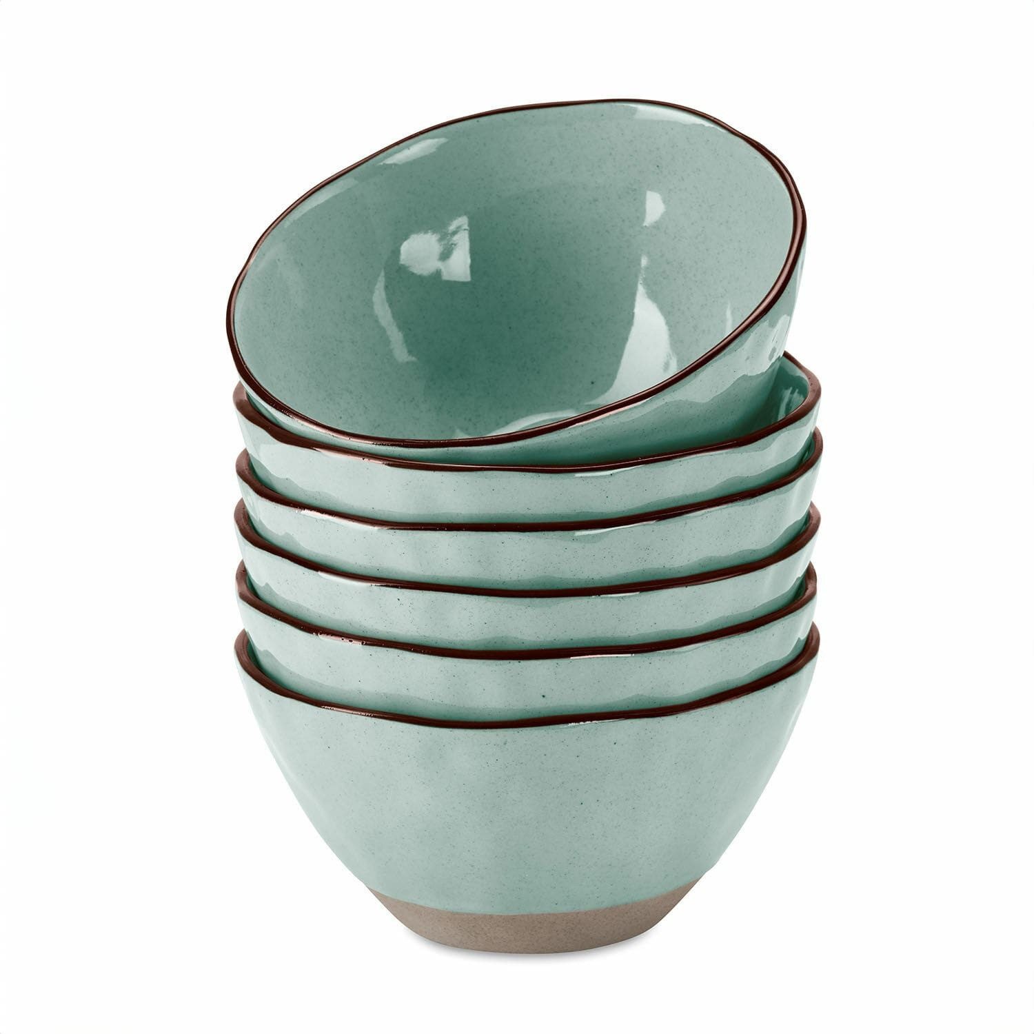 Mirabeau Geschirr-Set Schüssel 6er Set Biarré türkis, Steinzeug