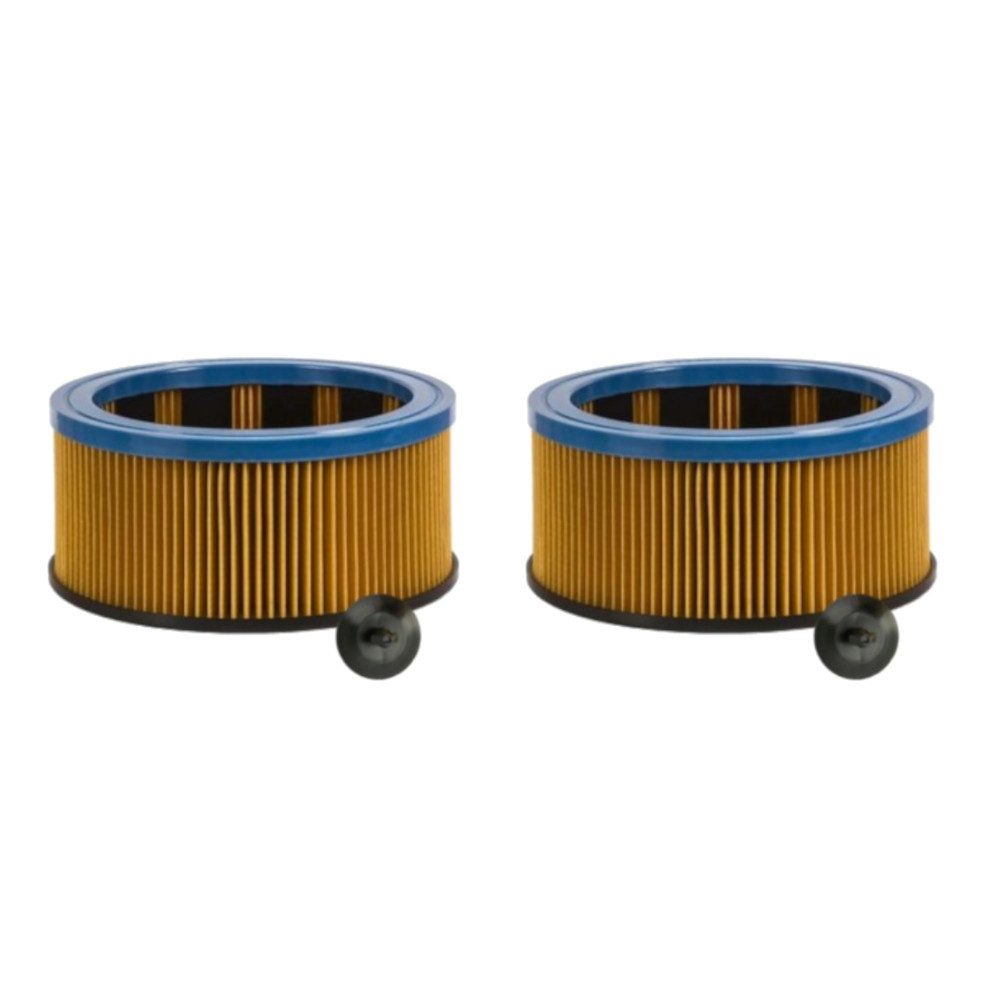 Trade-Shop Ersatzfilter 2x passend für Starmix FPP 3600 HS A-1432 EWS ADL-1420 EHP GS 1030 P, Zubehör für Metabo 631753000 / Starmix FPP 3600, Faltenfilter / Rundfilter / Lamellenfilter inkl. Befestigungsschraube