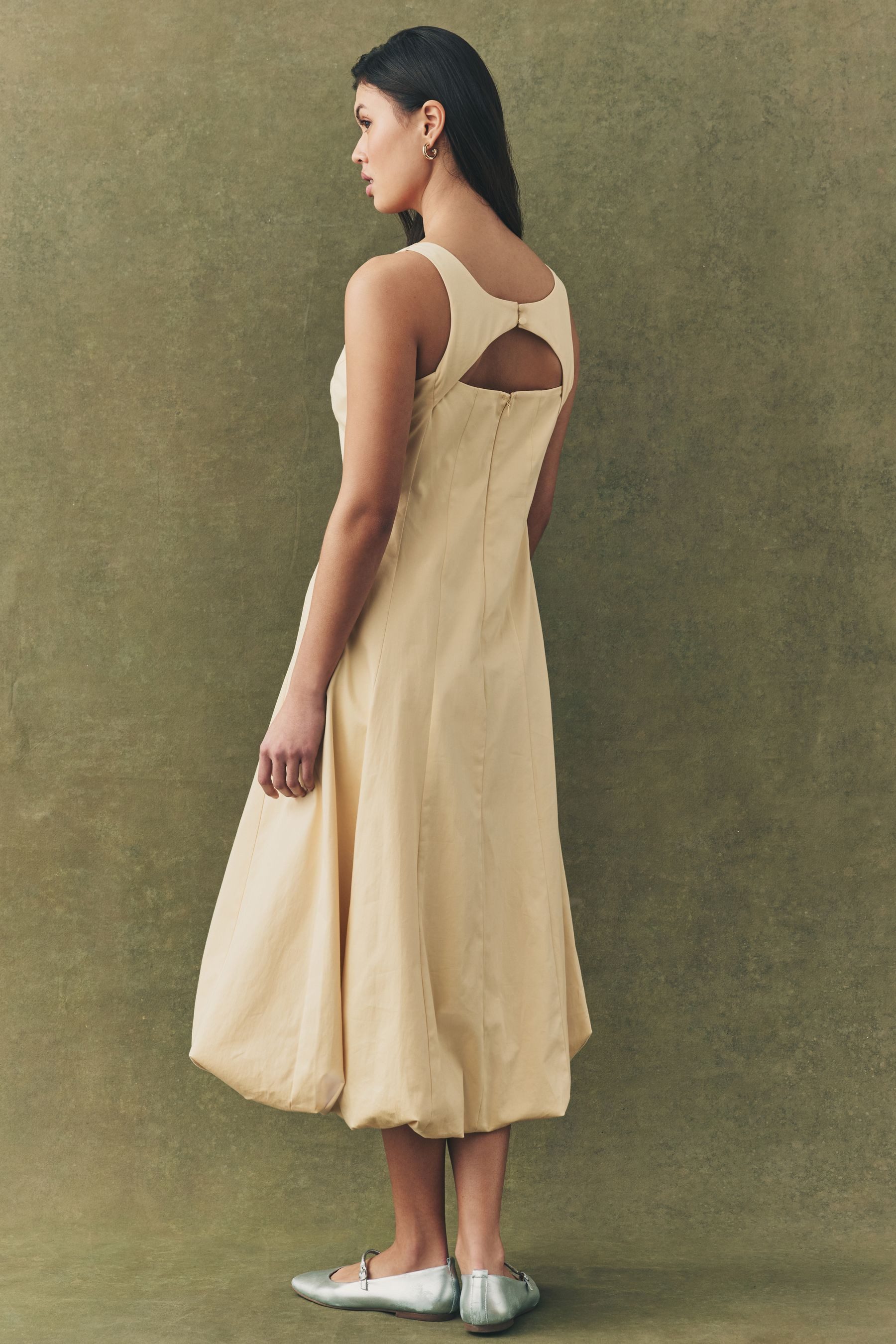 Next Midikleid Midikleid mit Kastenausschnitt und günstig online kaufen