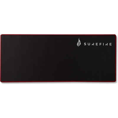 Surefire Gaming Mauspad »Silent Flight 680«, 68 x 28 cm, Mousepad, Mausunterlage, rutschfest, glatte Oberfläche, schwarz / rot
