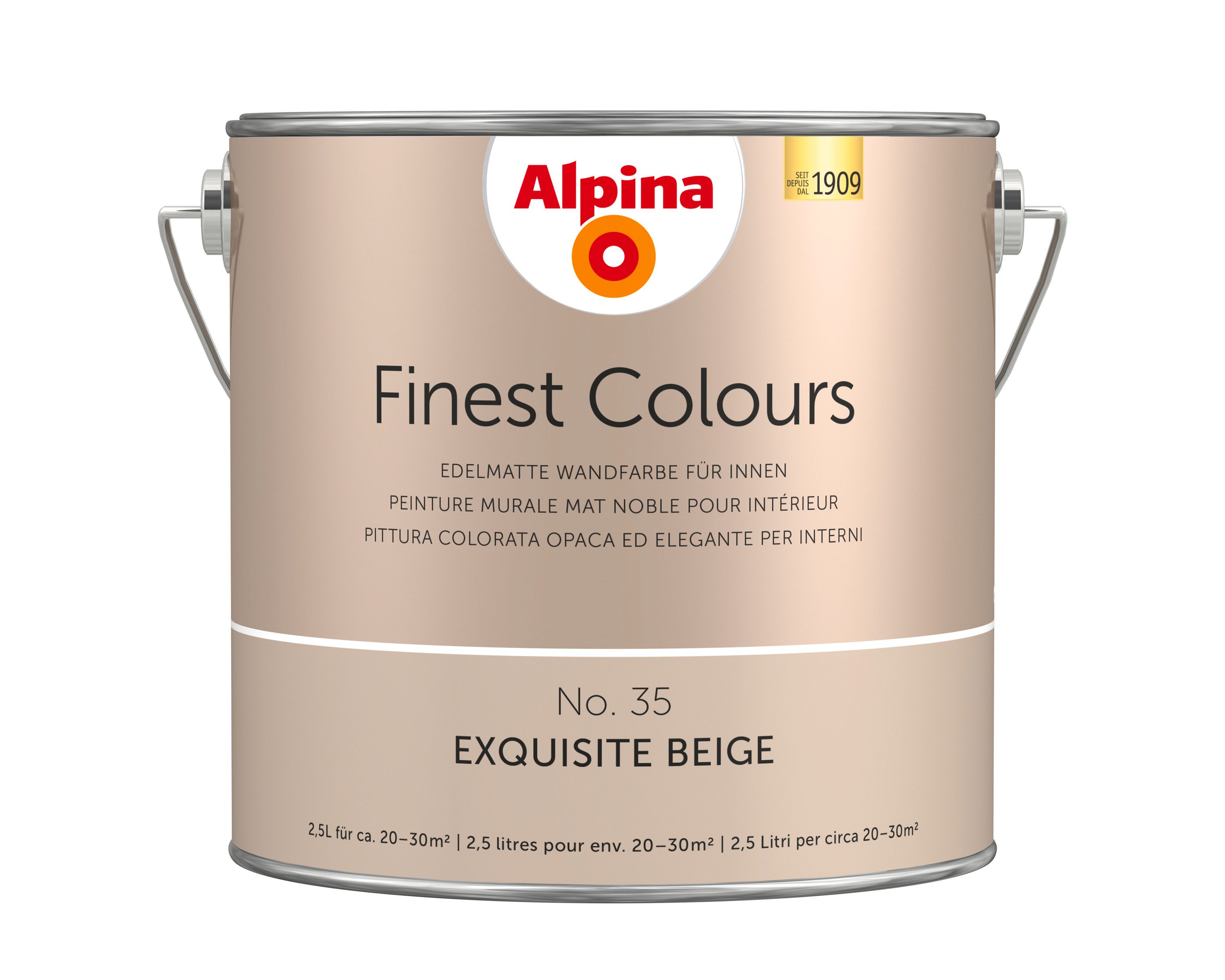 Alpina Wandfarbe Alpina Finest Colours edelmatt 2,5 Liter