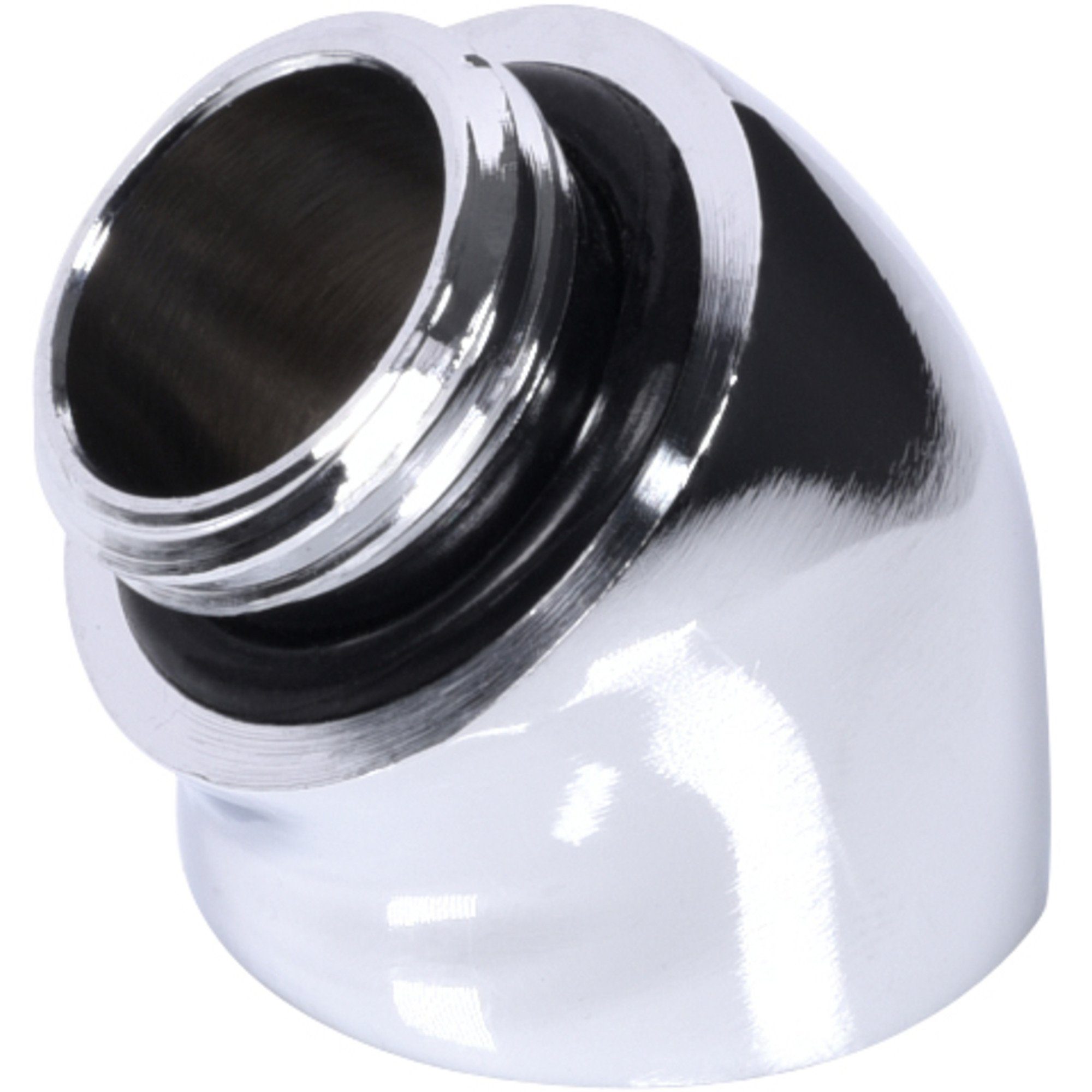 Adaptateur Coudé Rotatif Alphacool 45° G1/4 - Raccords Watercooling Blanc Mat