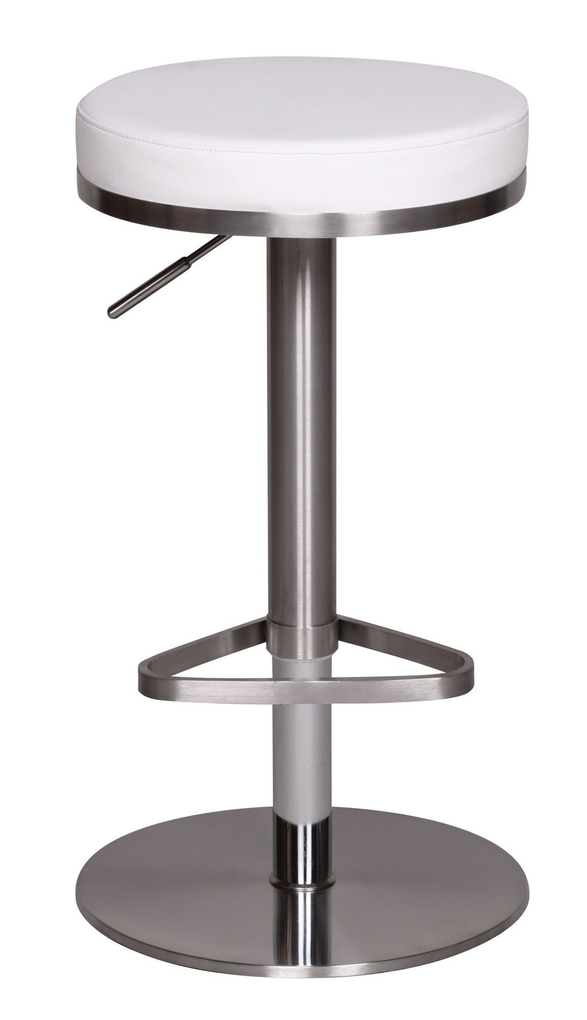 Wohnling Barhocker Barhocker WL1.294 Weiß Edelstahl günstig online kaufen