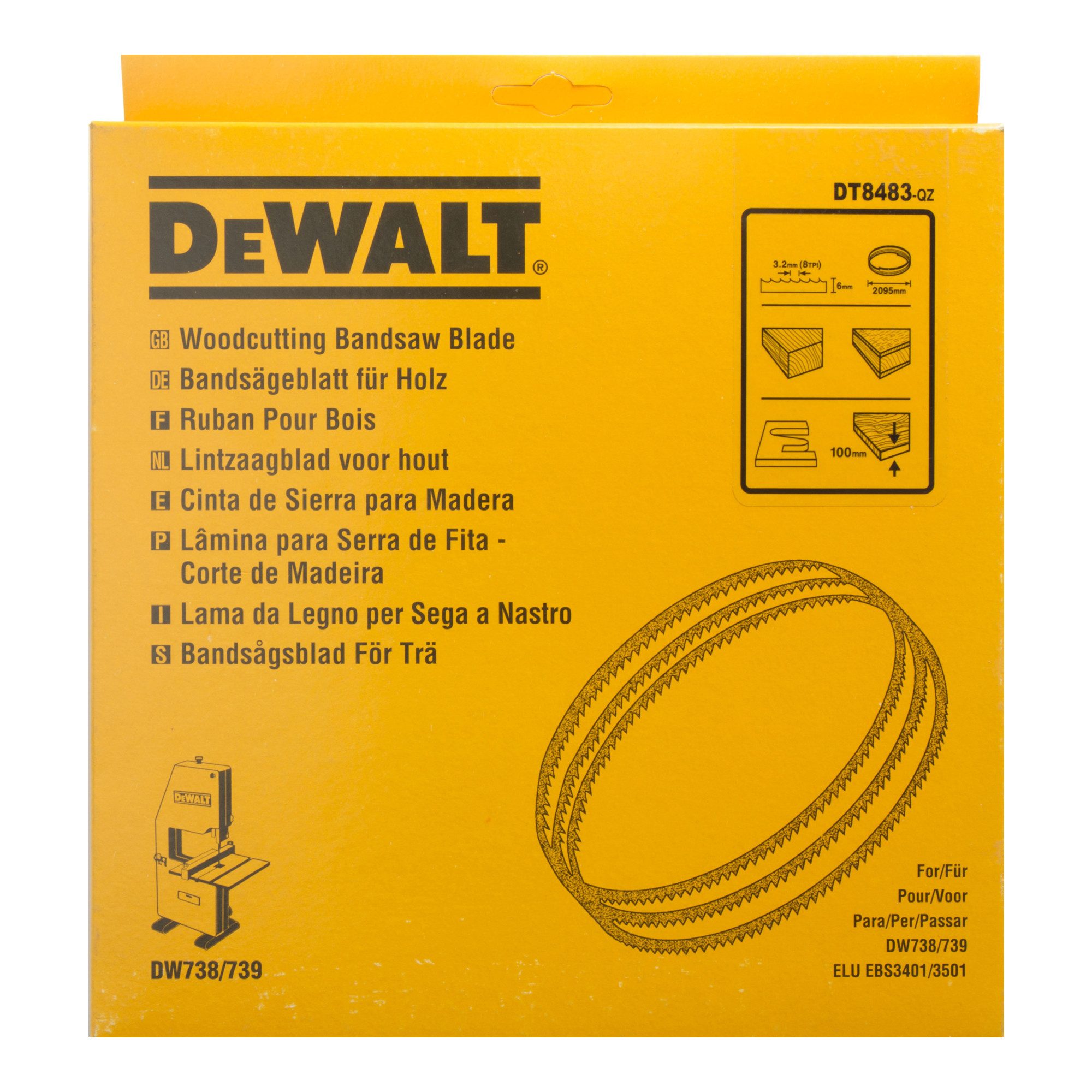 DeWalt Sägeblatt DEWALT Bandsägeblatt 2095x6x0,6 mm 3,2 mm DT8483-QZ