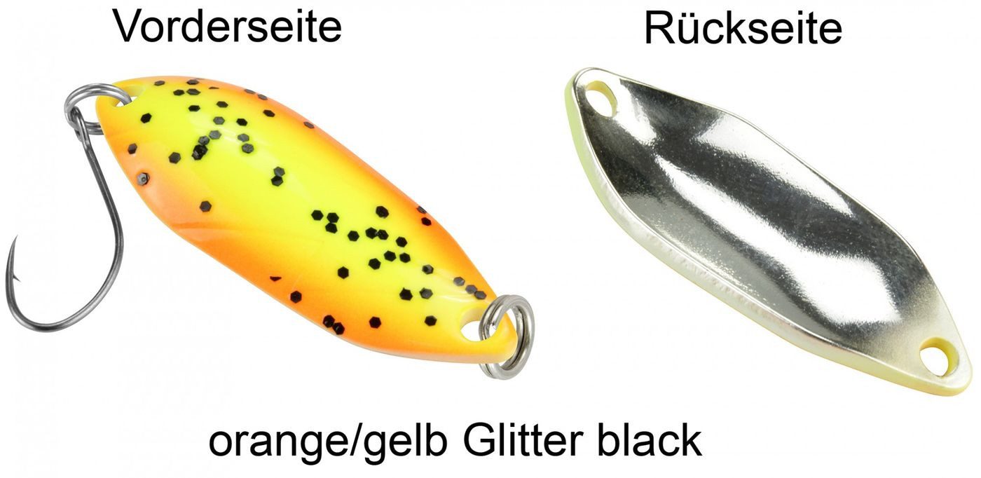orange/gelb Glitter black