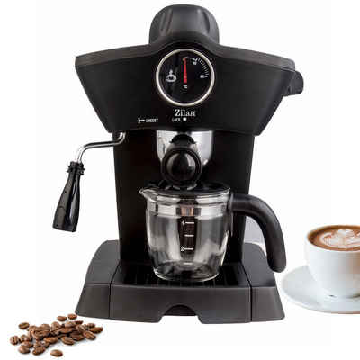 Zilan Filterkaffeemaschine Zilan ZLN-2854 Espresso Maker, 3.5 Bar Hochdruckpumpe,Edelstahlfilter,Thermometer