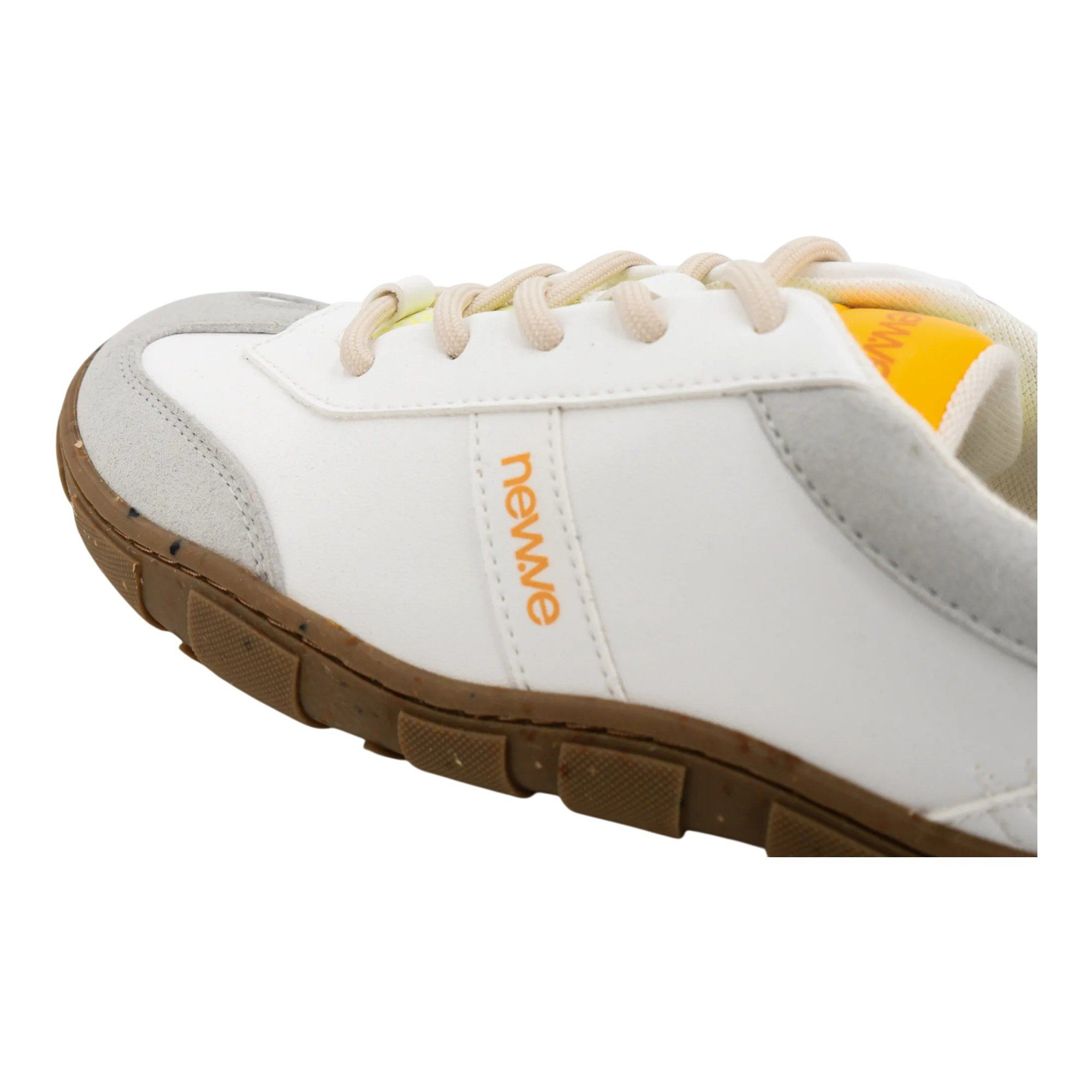 New.Ve Sneaker Breeze weiss/gelb Barfußschuh