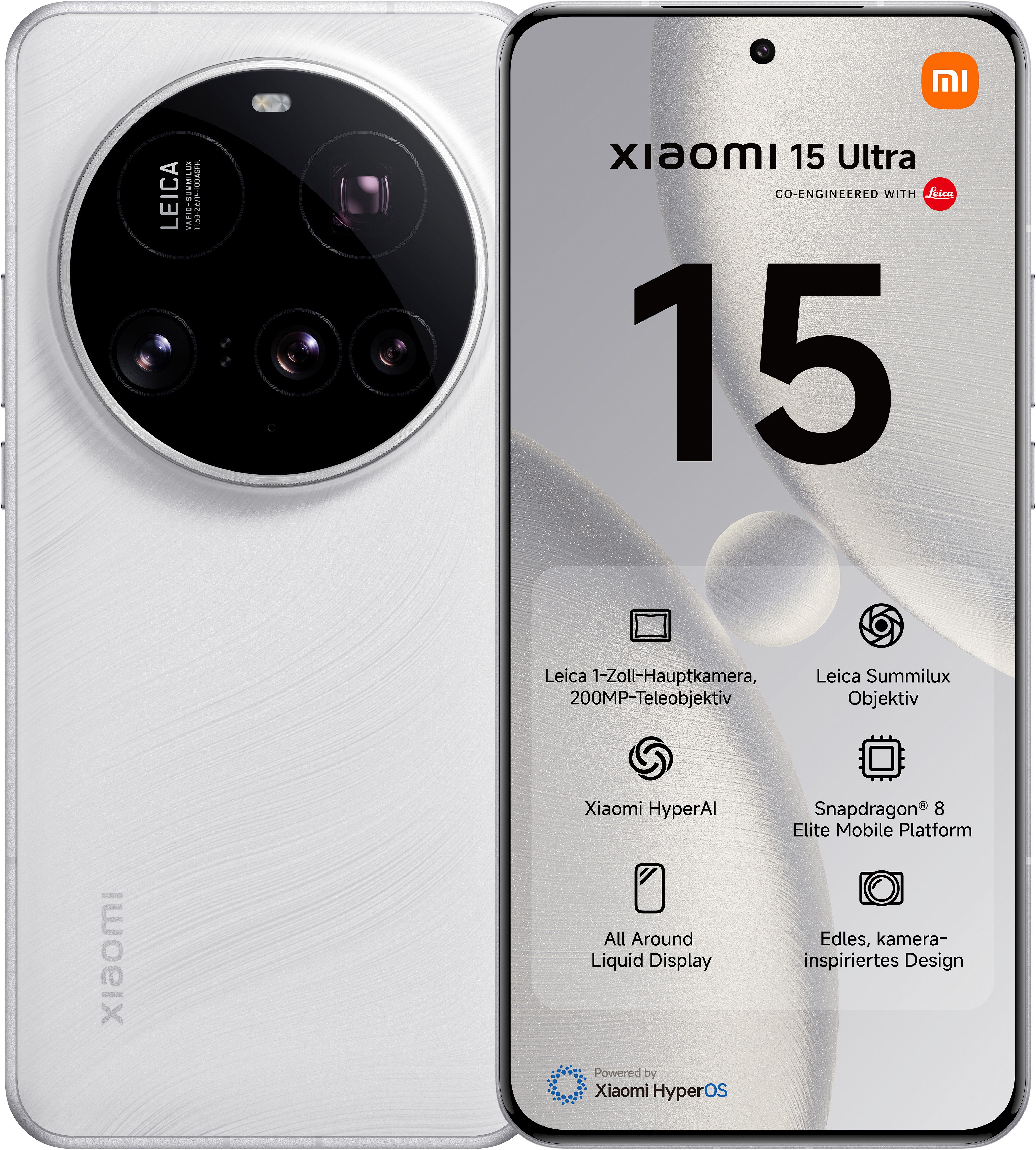 Xiaomi 15 Ultra Smartphone (17,09 cm/6,73 Zoll, 512 GB Speicherplatz, 50 MP Kamera)