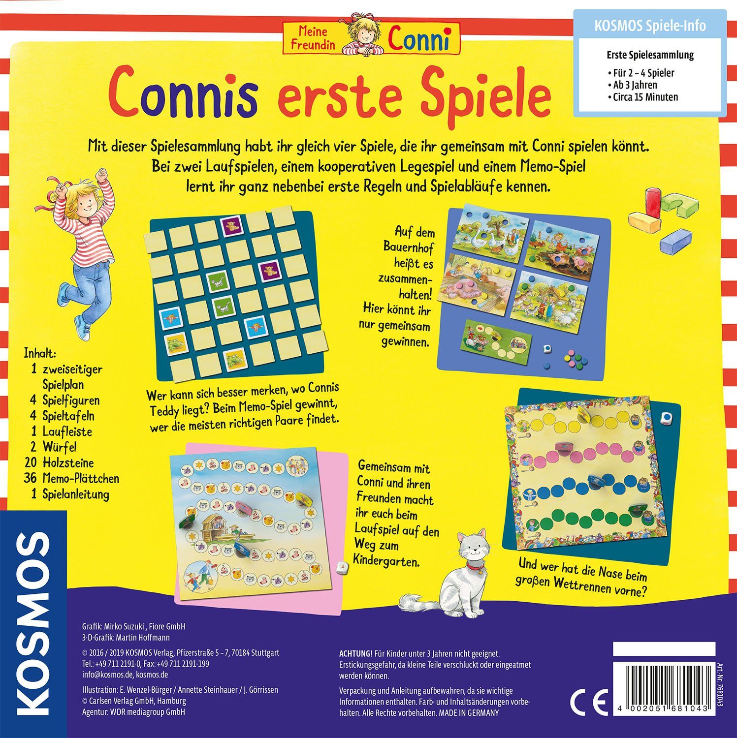 Kosmos Spielesammlung Connis erste Spiele, Kinderspiel, Made in Germany