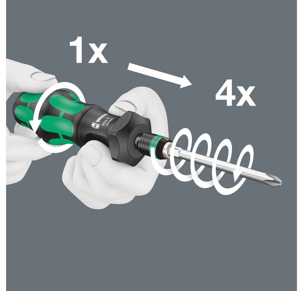 Thumbnail - Wera Bit-Set Wera Kompakt Turbo 1 05057482001 Bit-Set 18teilig 1/4" (6.3 mm) inkl.
