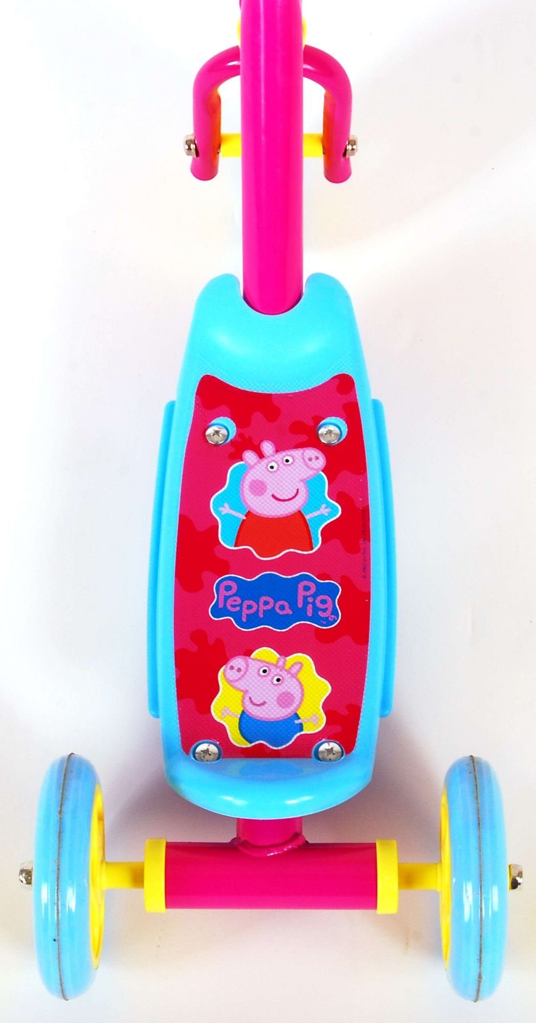 Pig Gelb - Peppa Tretroller Pink Blau Kinder Volare