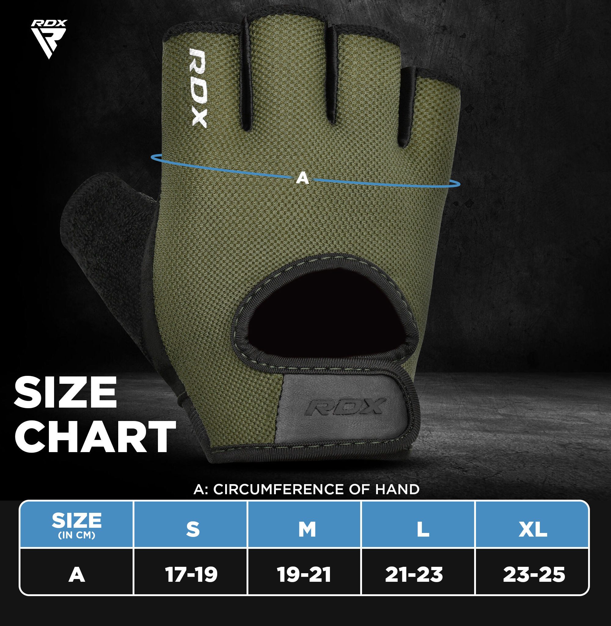 RDX Sports Trainingshandschuhe T1 Fitnessstudio Gewichtheben Handschuhe