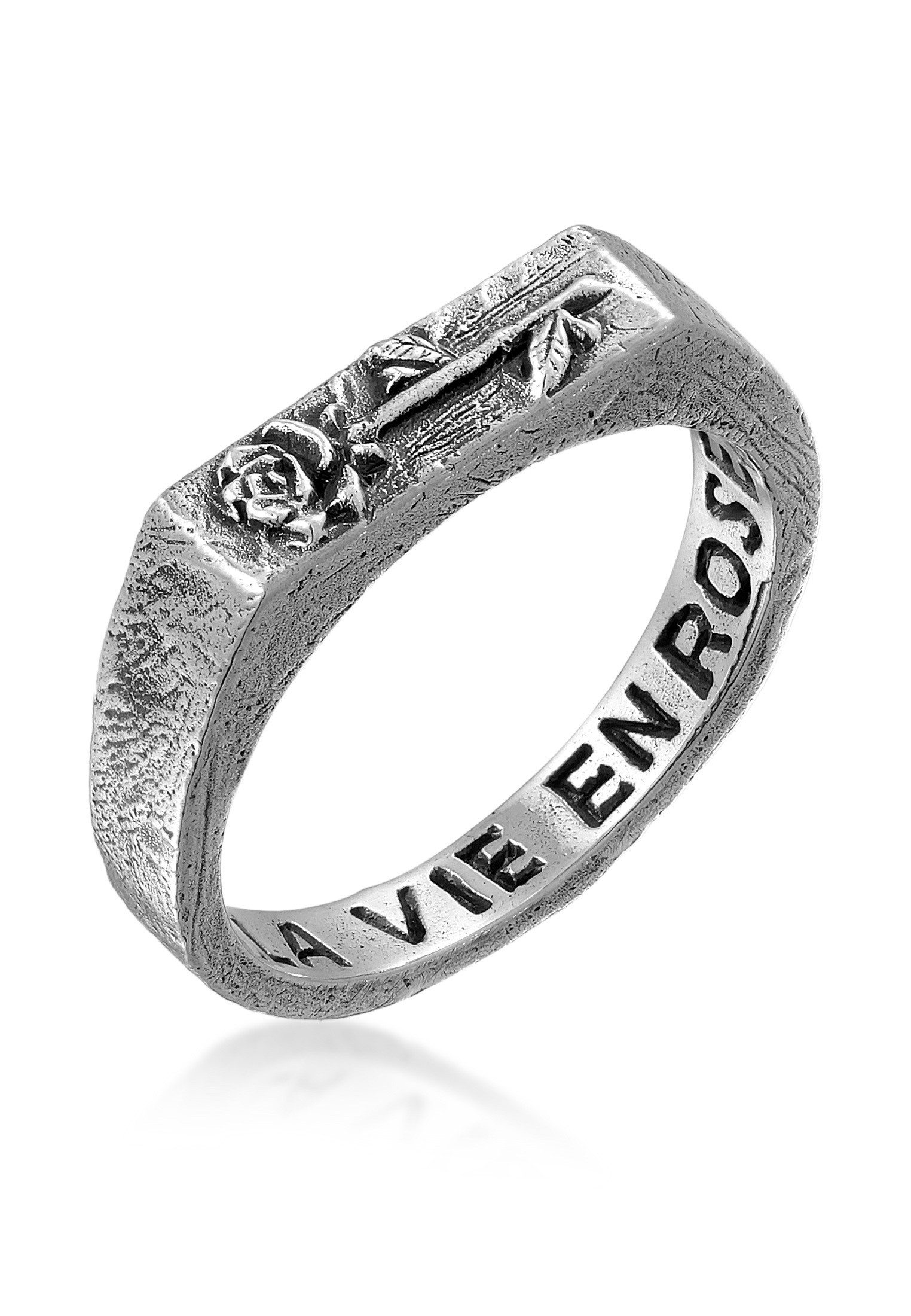 HAZE & GLORY Siegelring Siegelring - La vie en rose 925 Silber
