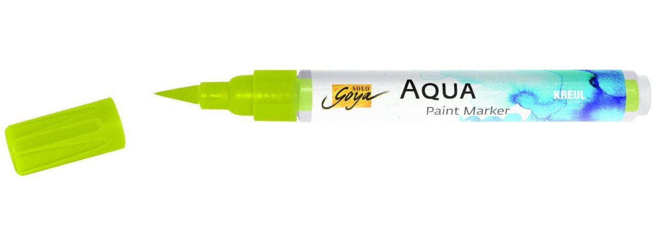 Kreul Flachpinsel Kreul Solo Goya Aqua Paint Marker gelbgrün