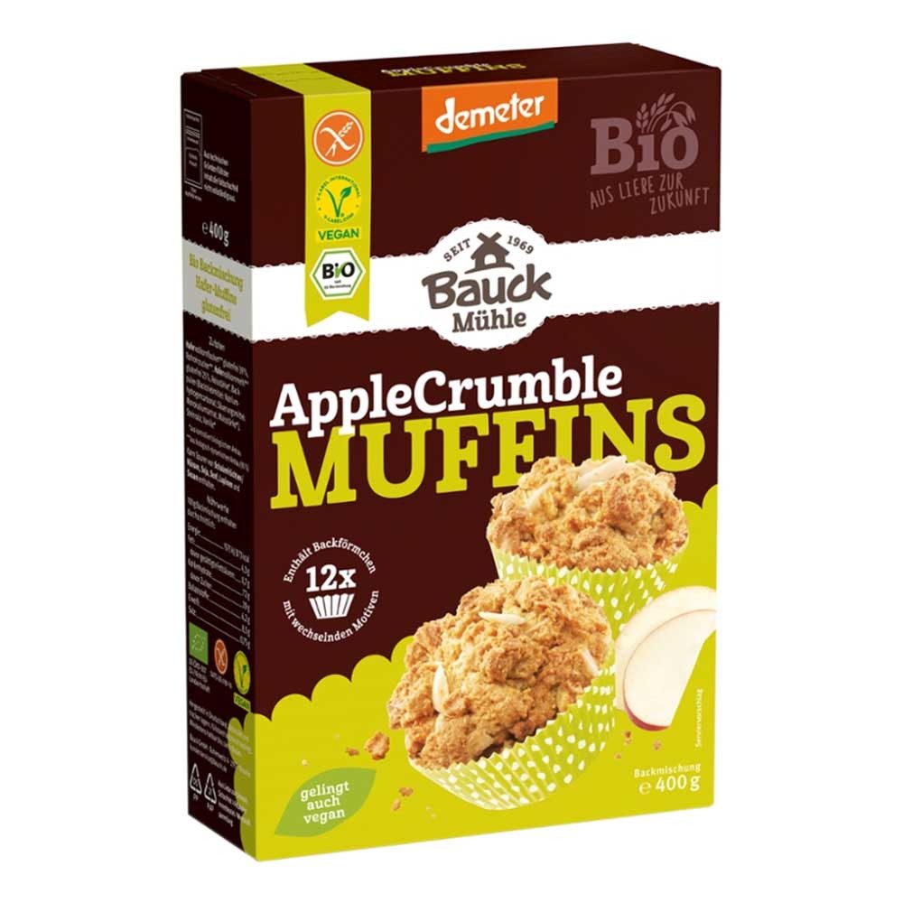 Bauck Mühle Backmischung Backmischung - Muffins AppleCrumble 400g