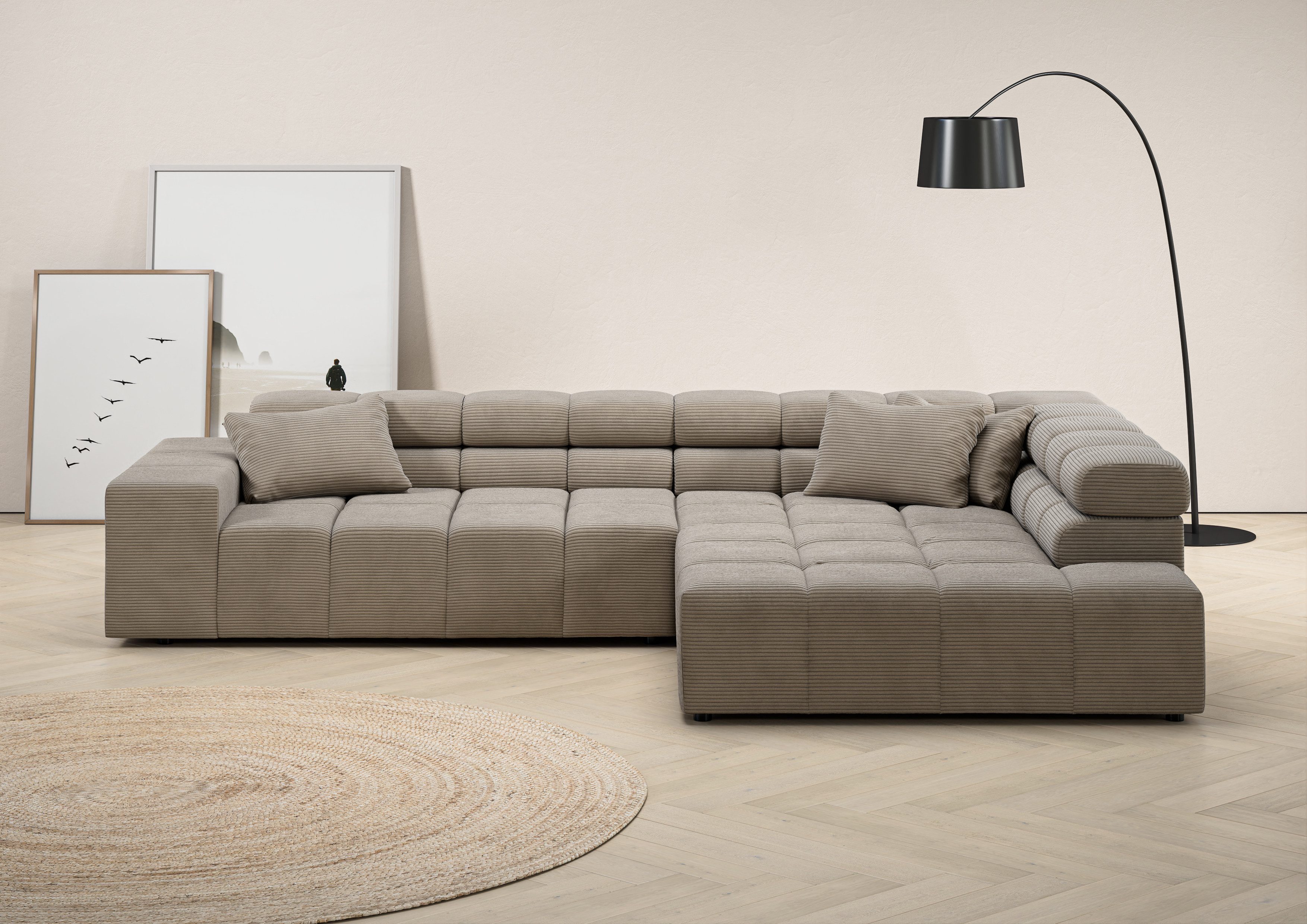 Home affaire Ecksofa Ancona incl. Kopfteilverstellung, OTTOs Choice, Breite günstig online kaufen