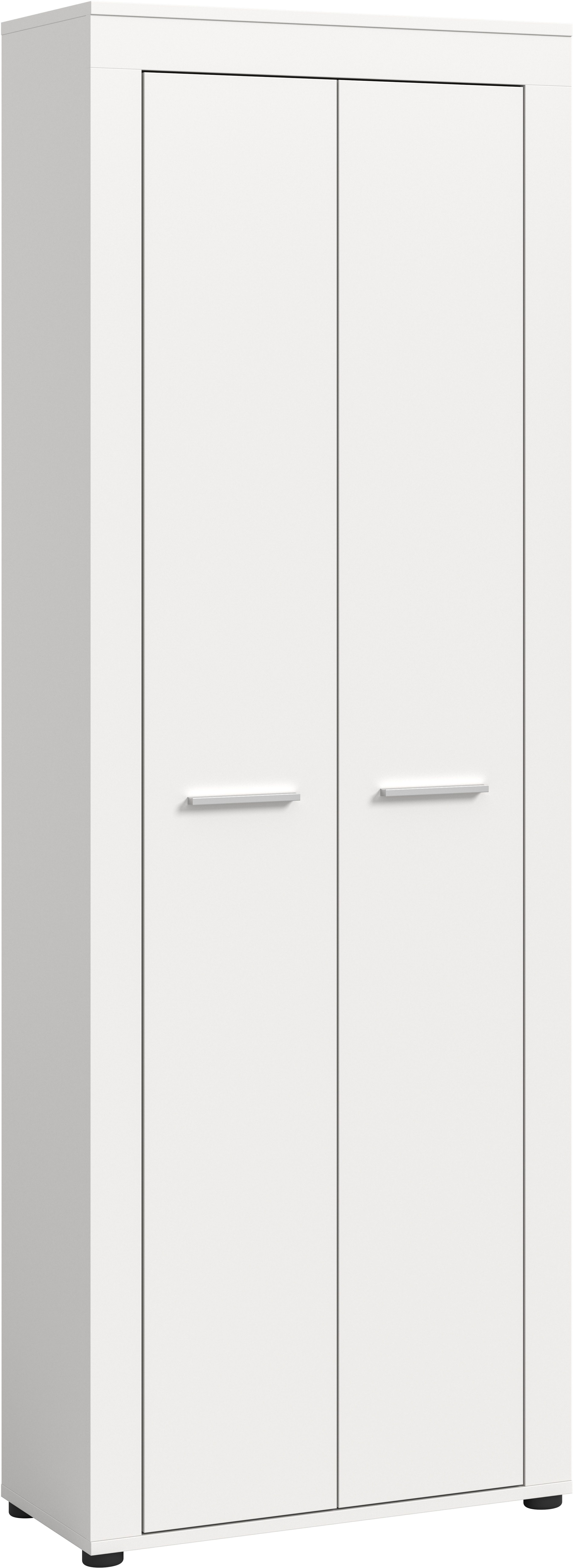 OTTO home Schuhschrank AOSTA, Höhe 191cm, 2 Türen, 10 Einlegeböden, 11 Fächer (1-St., in verschiedenen Farbausführungen erhältlich, individuell kombinierbar) Hochschrank, Schrank, Flurschrank, Garderobenschrank, Universalschrank