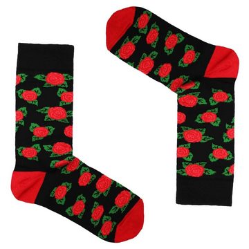 Chili Lifestyle Strümpfe Motivsocken - Lustige Socken - Roses !