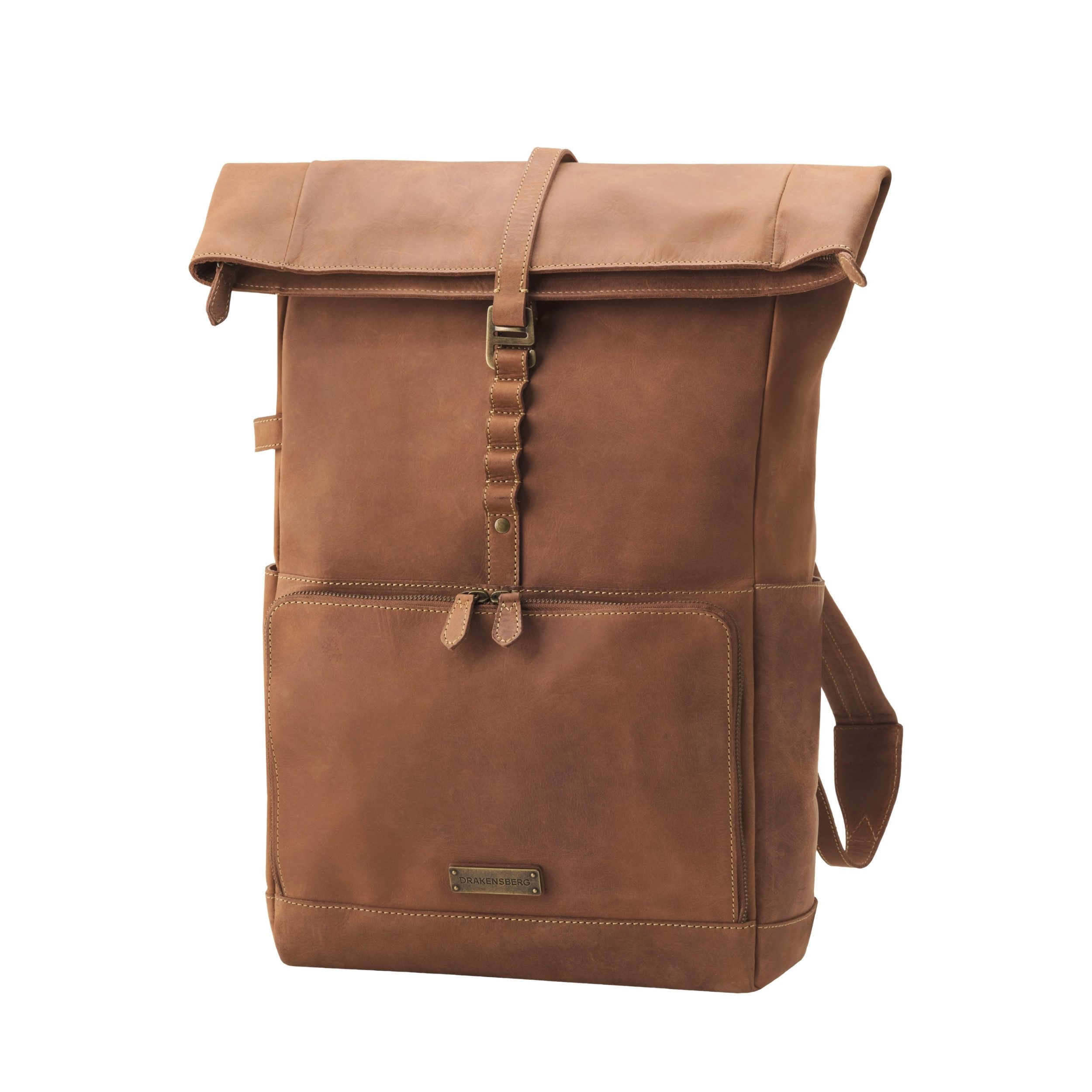 DRAKENSBERG Reiserucksack Roll-Top »Arthur« Havanna-Braun, 17" Laptoprucksa günstig online kaufen