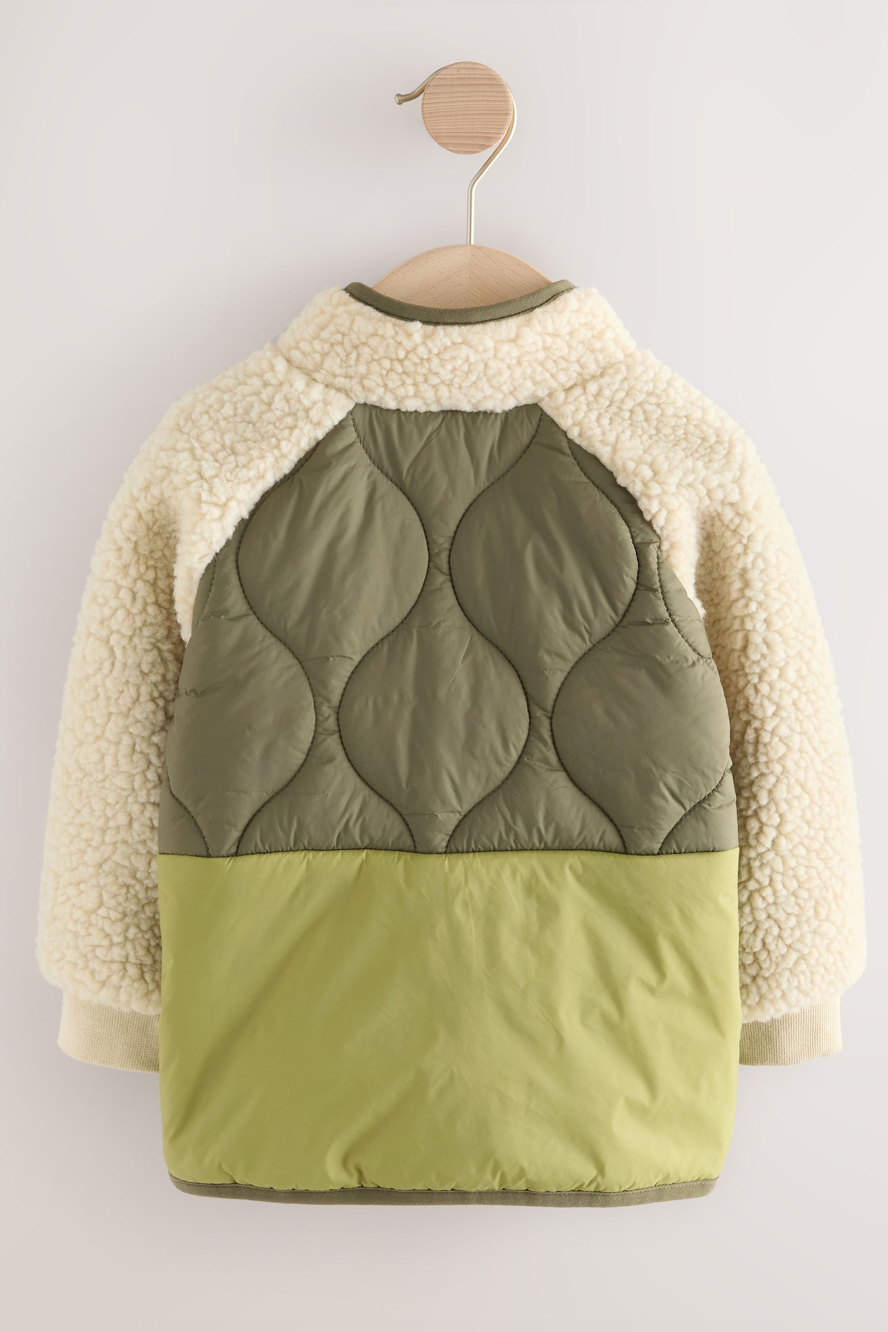 Next Hemdjacke Bomberjacke Borg-Hemdjacke in Blockfarben günstig online kaufen