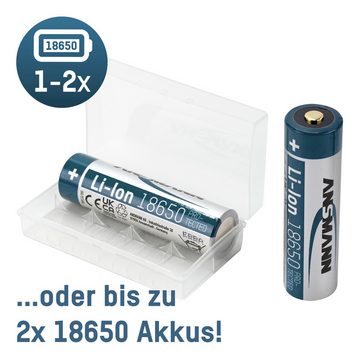 ANSMANN AG 3x 18650 16340 Batteriebox für bis zu 4x 16340 oder 2x 18650 Akkus Akku