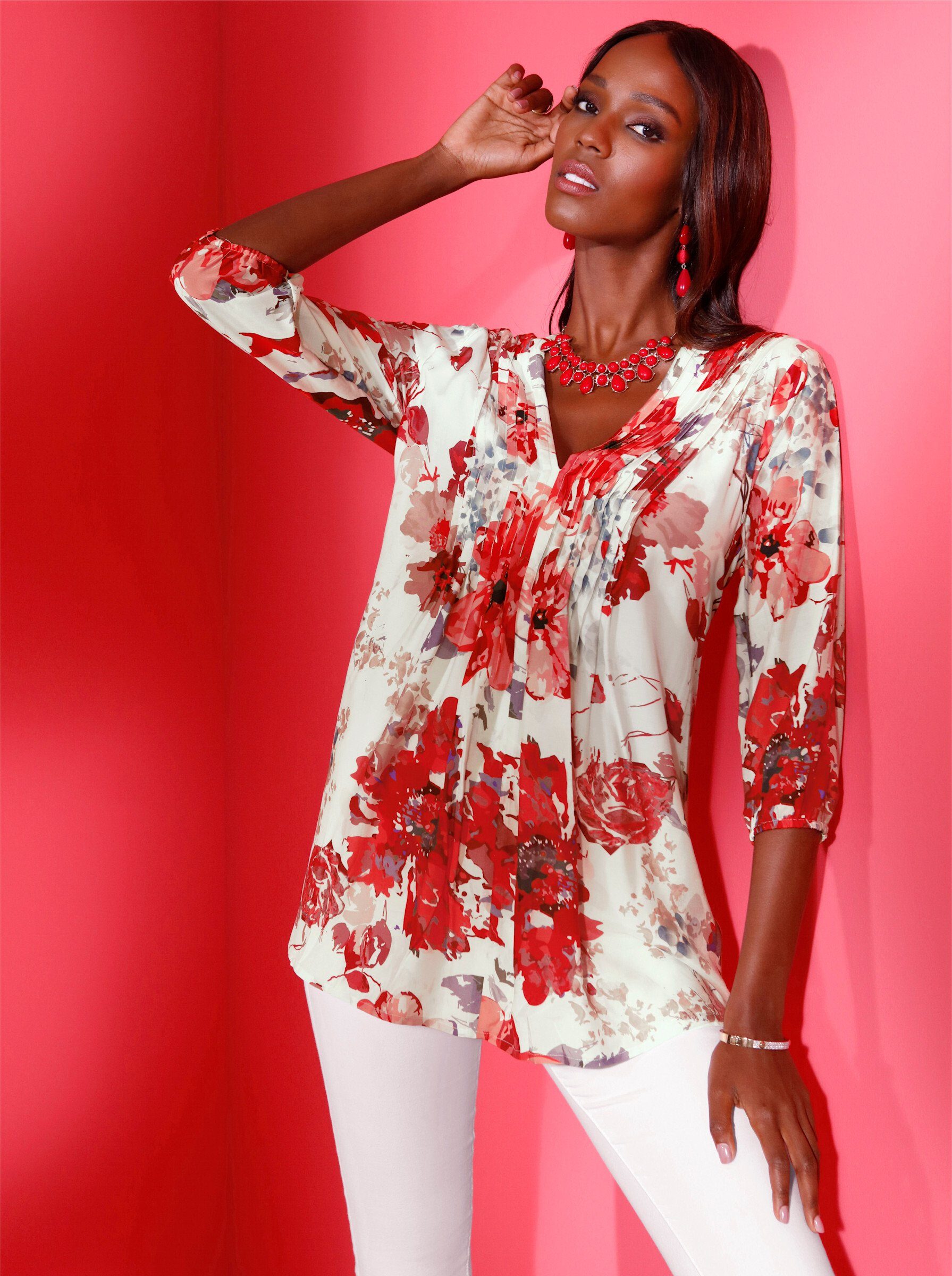 creation L Klassische Bluse Bluse 3/4-Arm