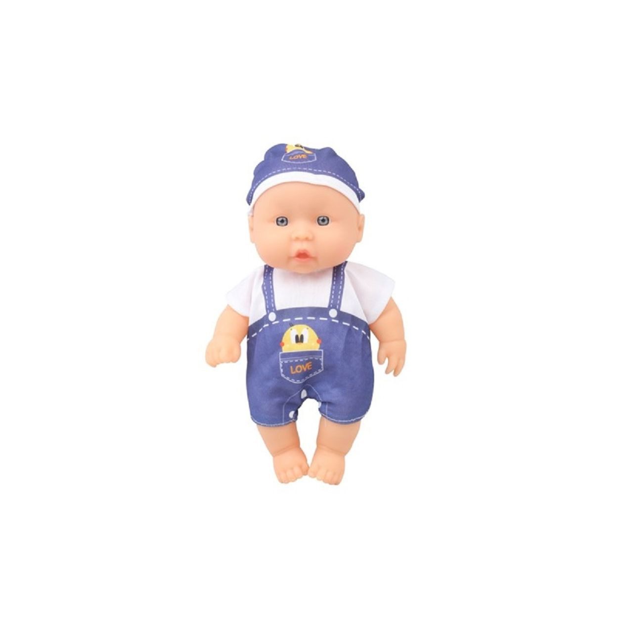 Moni Anziehpuppe Kinderpuppe 20 cm Babypuppe, Spielpuppe, Mütze, bewegliche Arme ab 3 Jahren