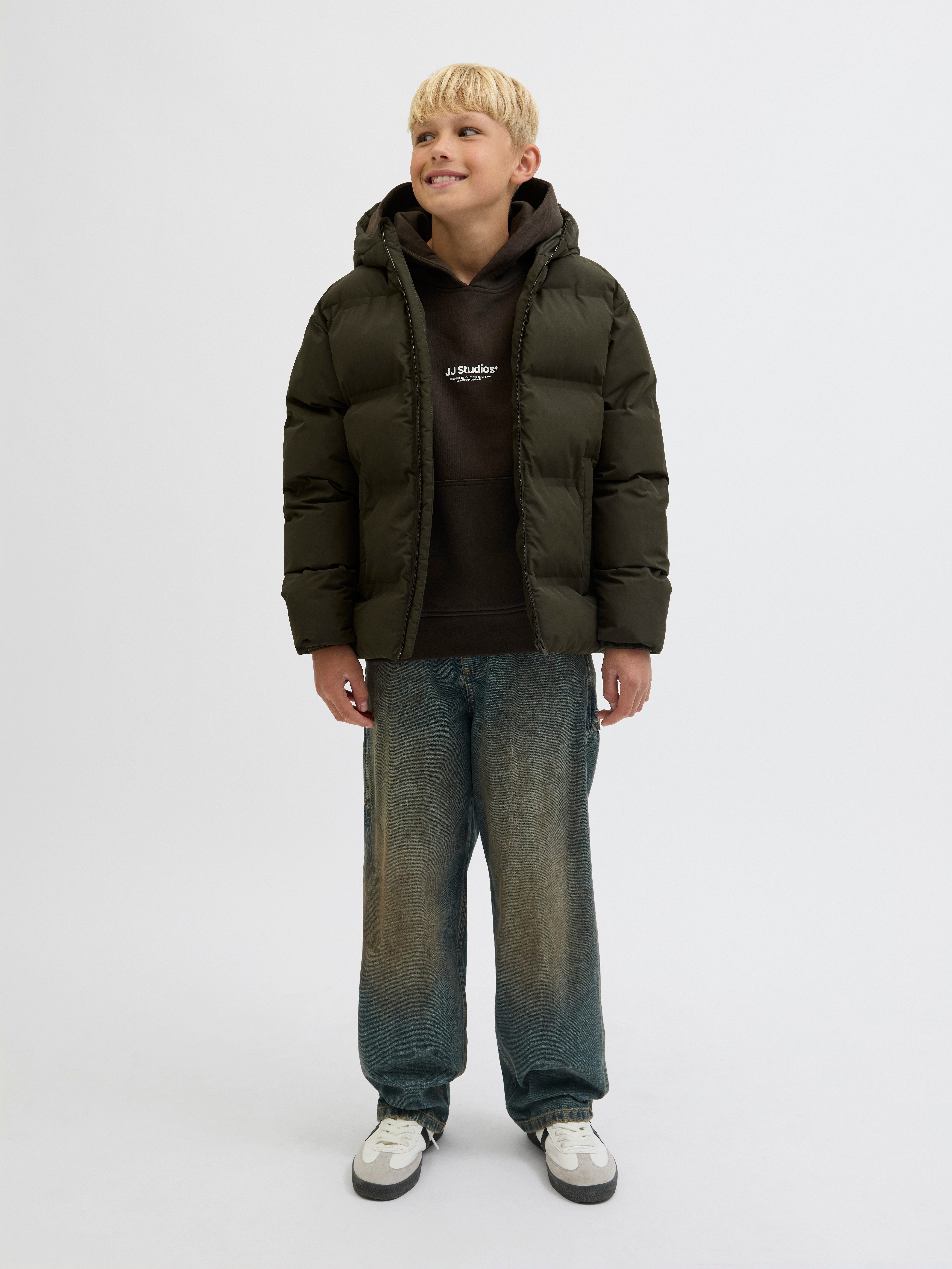 Jack & Jones Junior Steppjacke JJESOHO PUFFER HOOD SN JNR
