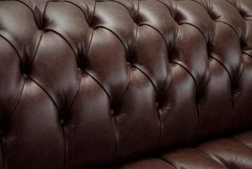 JVmoebel Chesterfield-Sofa Polster Sofa Design Sofas 3 Sitzer Chesterfield 100% Leder Sofort, Made in Europe